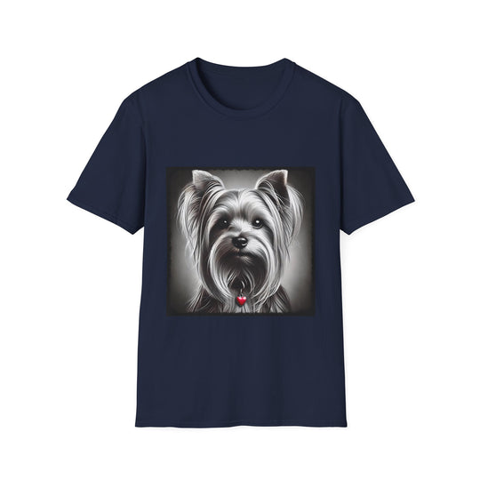 Yorkshire Terrier Heartthrob design dog lover unisex t-shirt in navy