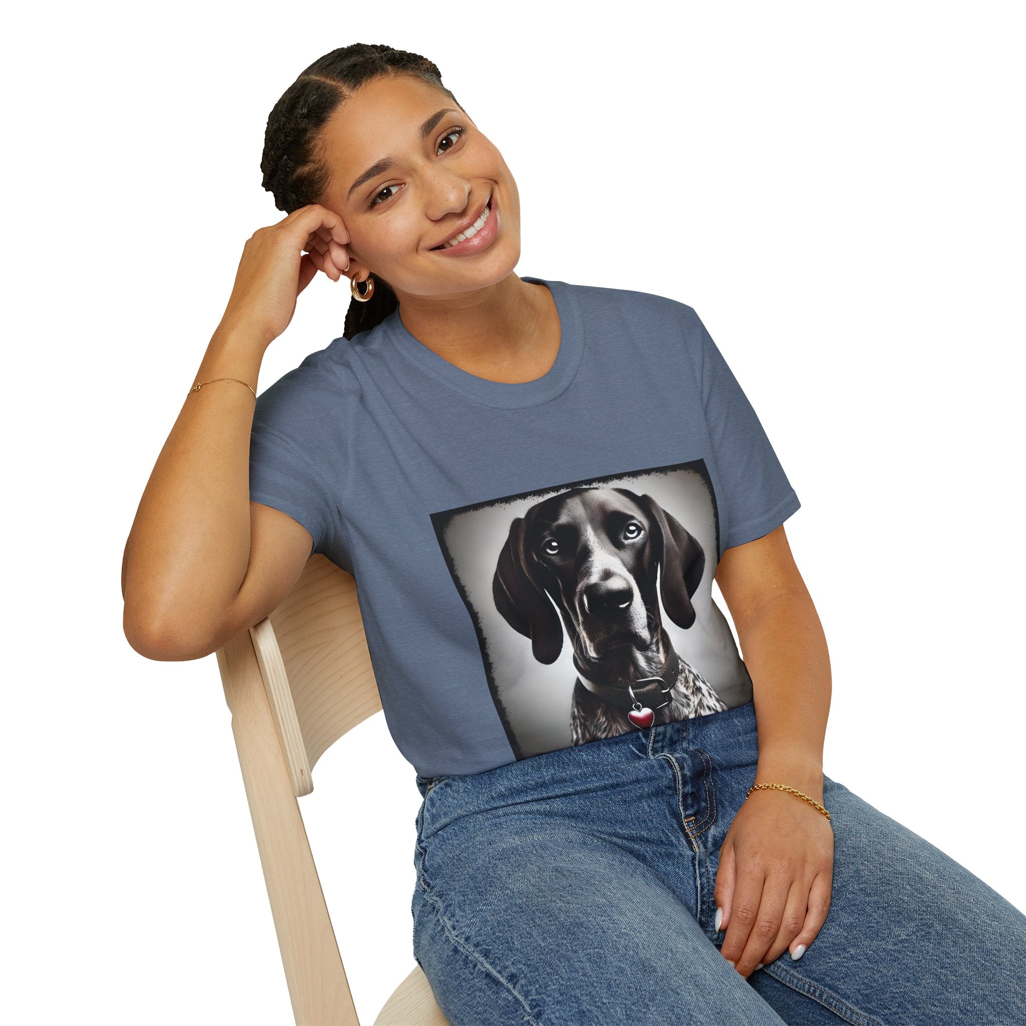 German Shorthaired Pointer Heart Bandit | Unisex Dog T-Shirt