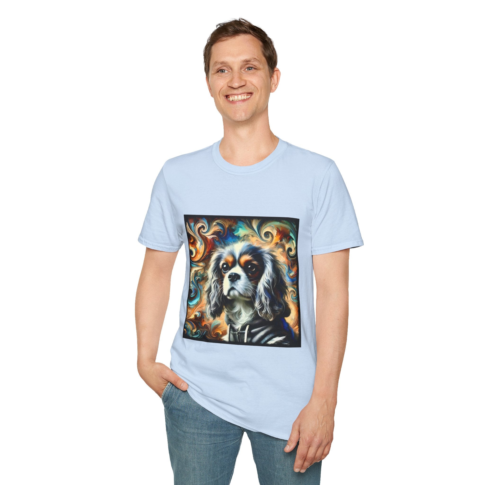 Cavalier King Charles Spaniel Silver Swirl | Unisex Dog T-Shirt