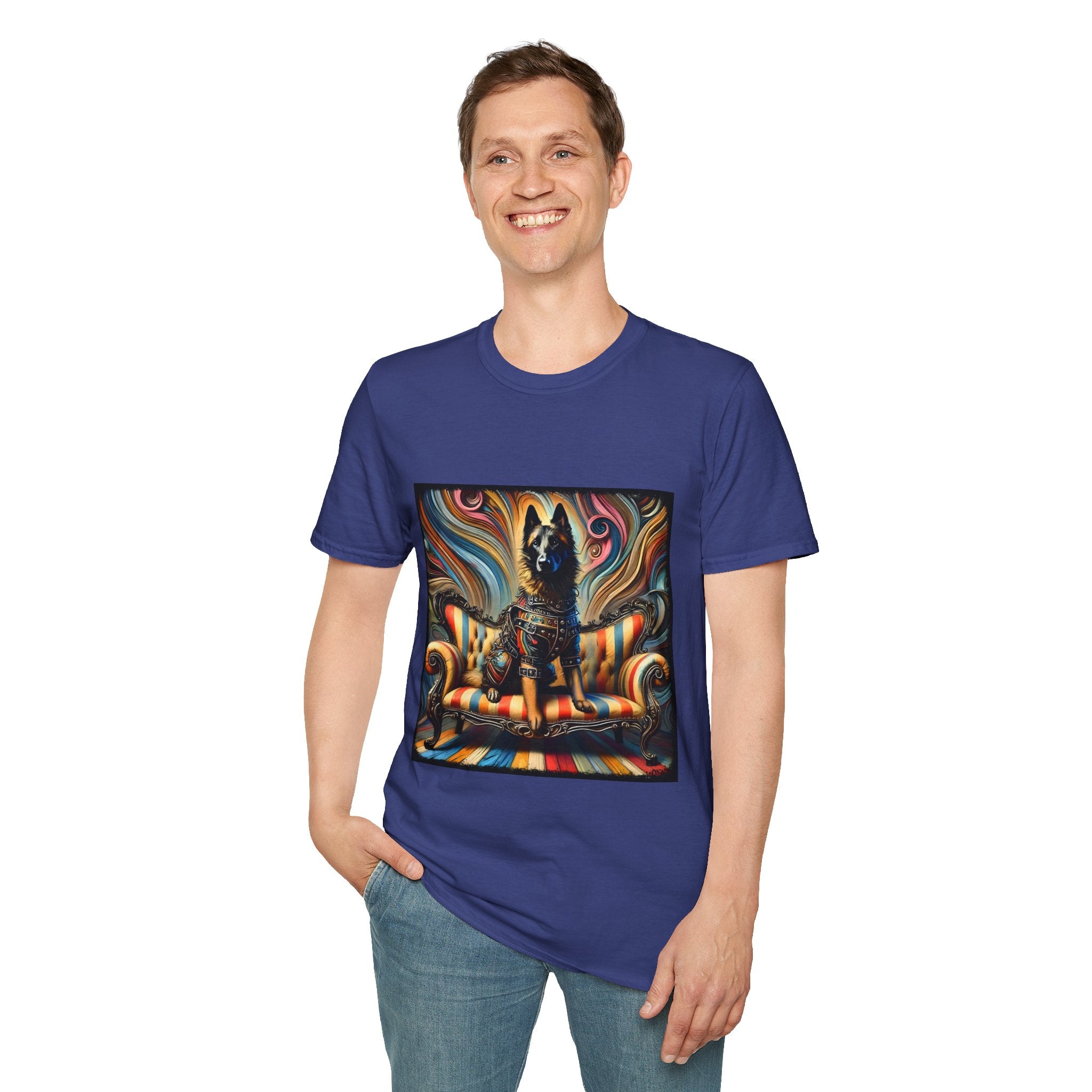 Belgian Malinois Vivid Rocker | Unisex Dog T-Shirt