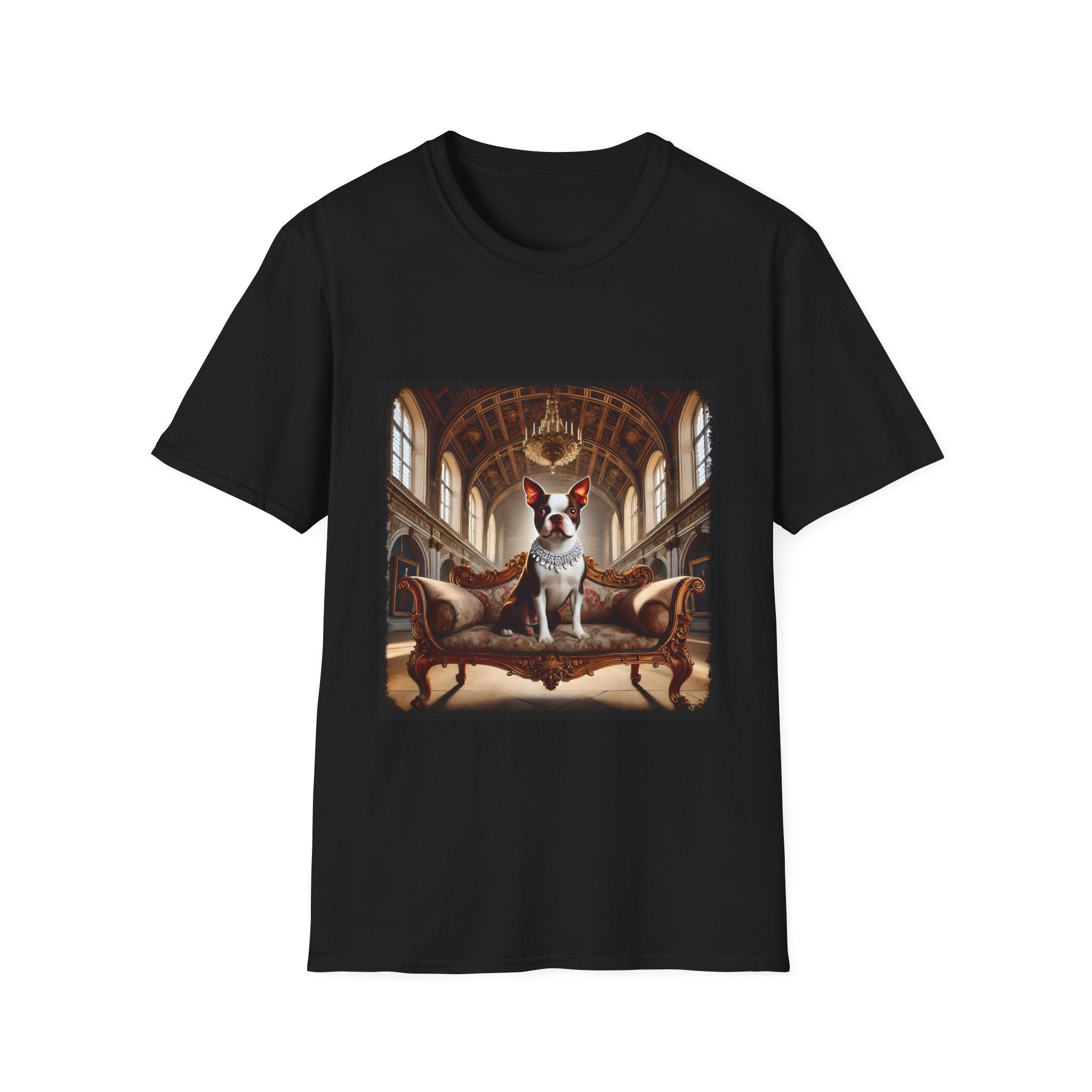 Boston Terrier Poised Princess  | Unisex Dog T-Shirt