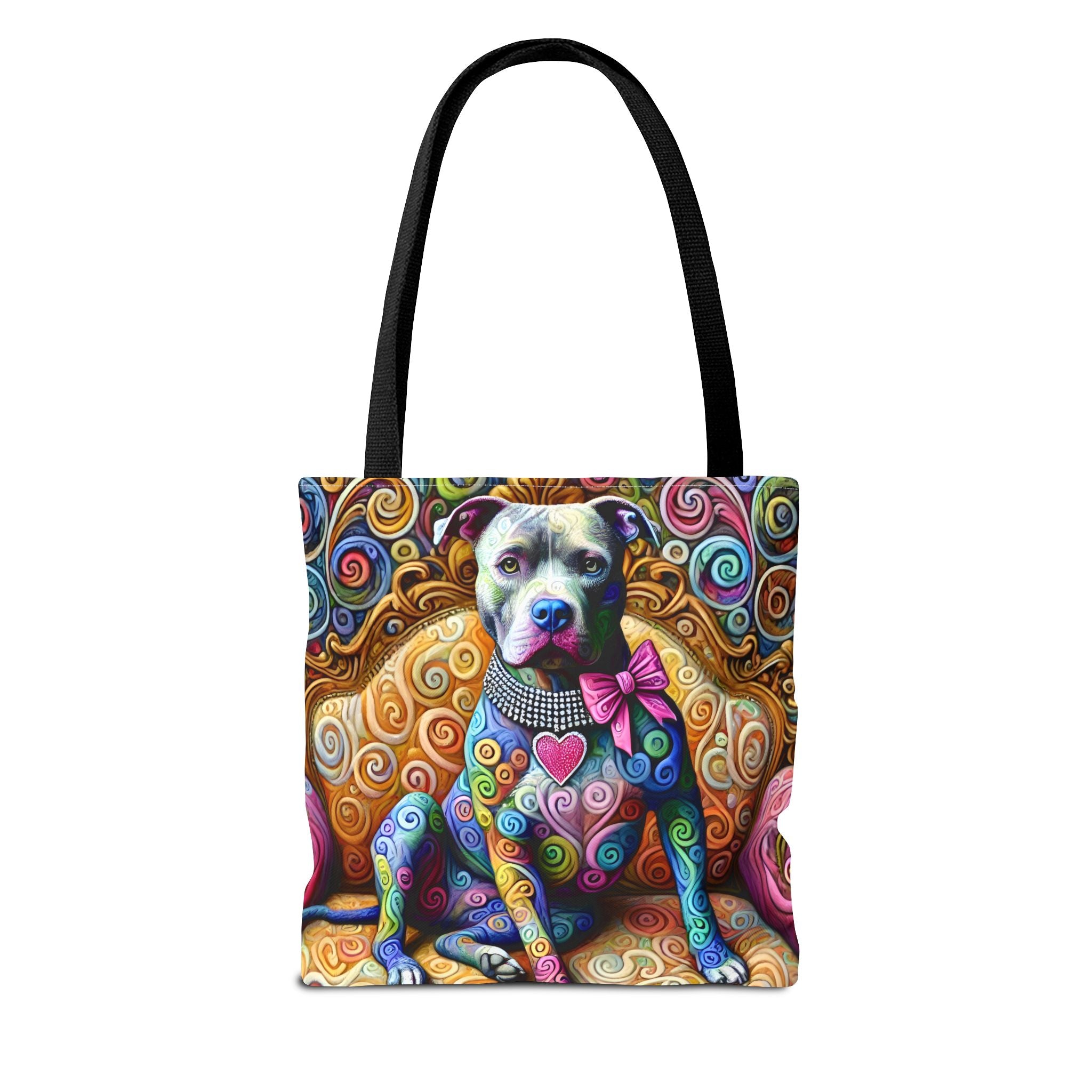 American Pit Bull Terrier Tote Bag | Love Swirl Dog Lover Gift