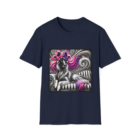 Belgian Malinois B&W Dream design dog lover unisex t-shirt in navy
