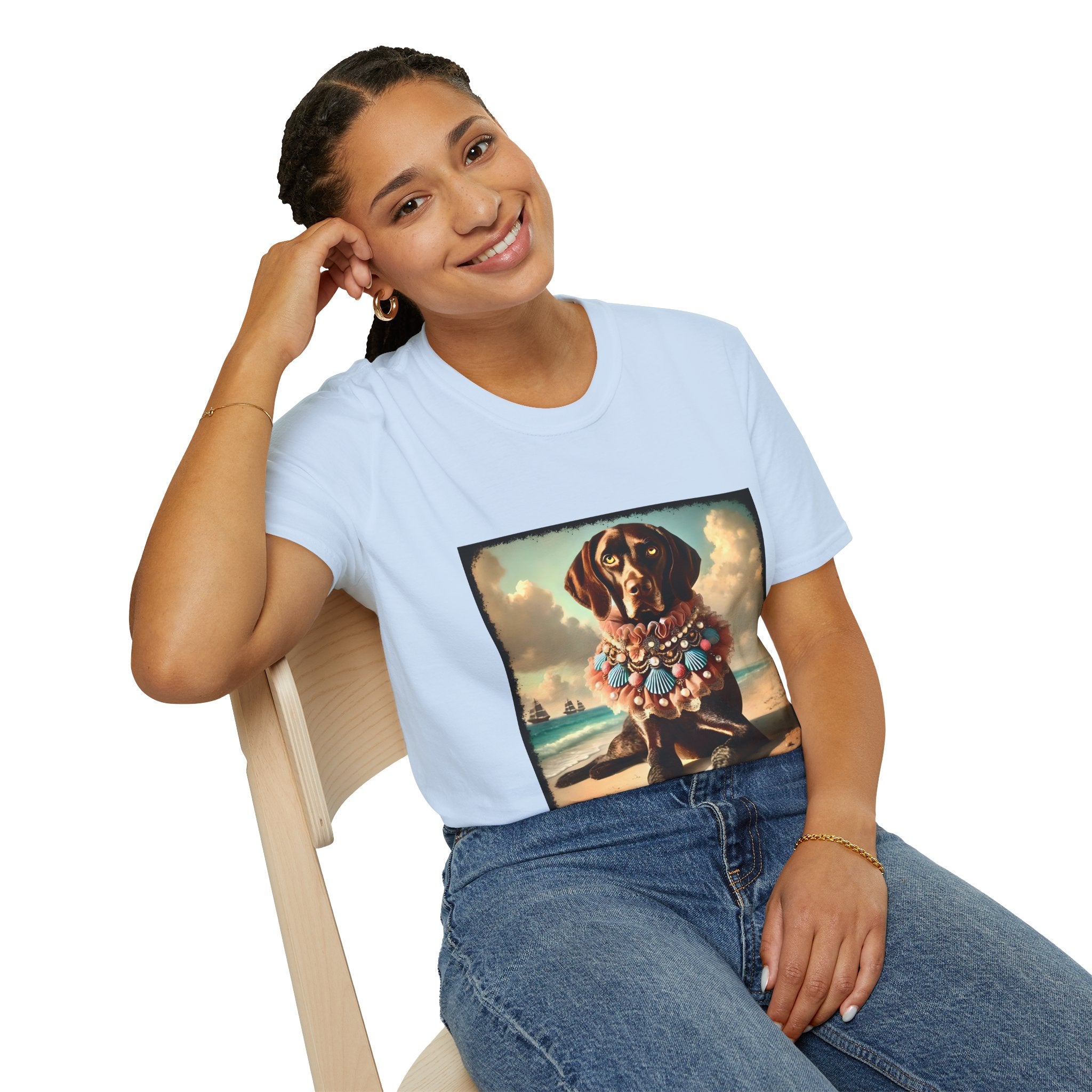 German Shorthaired Pointer Beach Babe | Unisex Dog T-Shirt