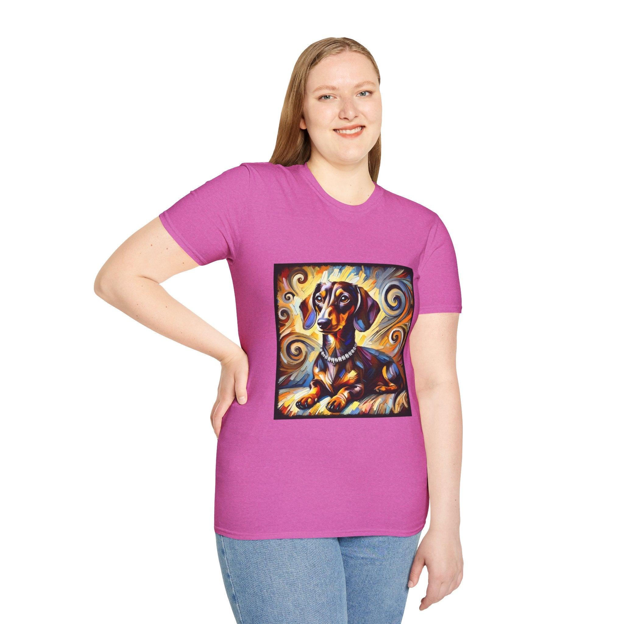 Dachshund Sun Swirl | Unisex Dog T-Shirt