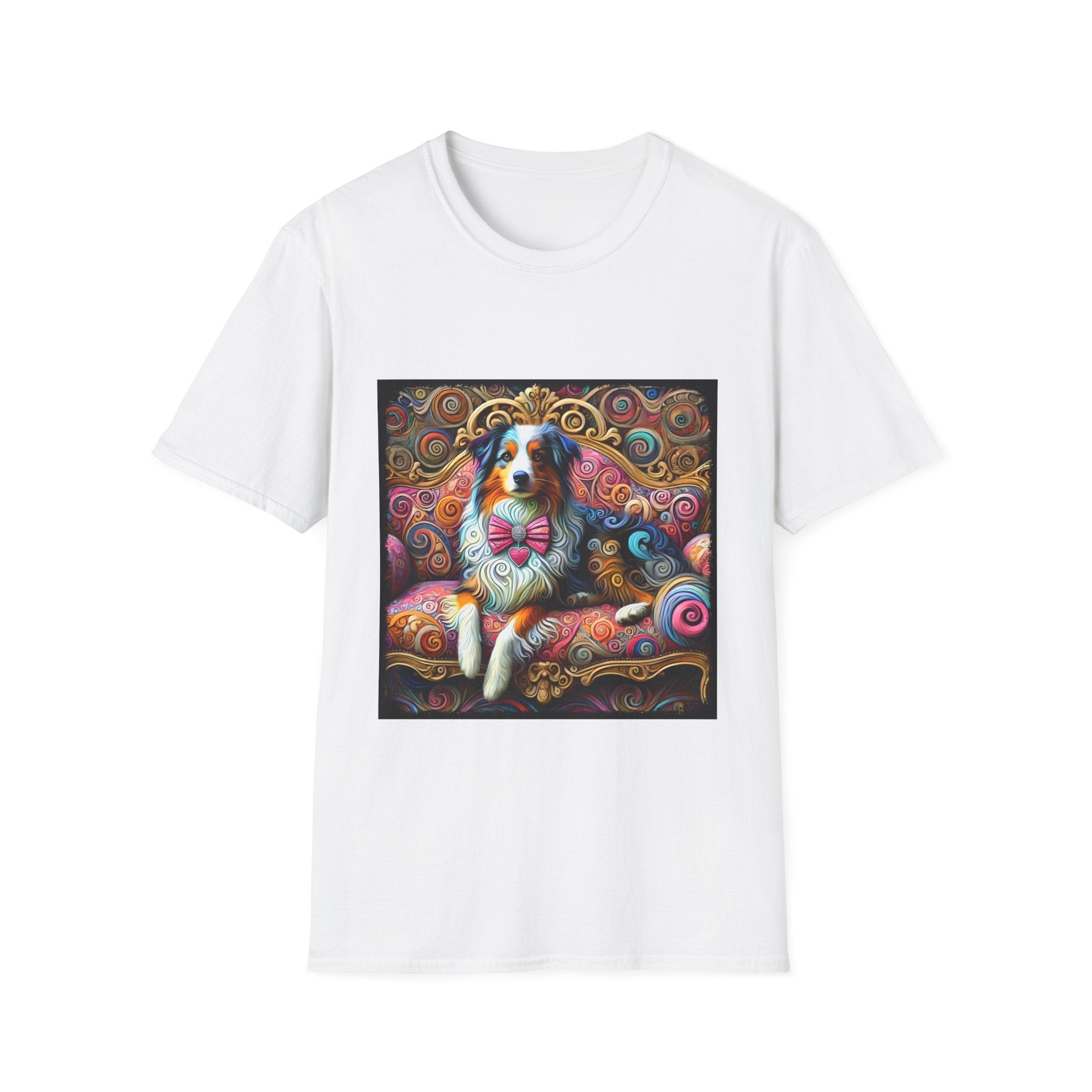 Australian Shepherd Love Swirl | Unisex Dog T-Shirt
