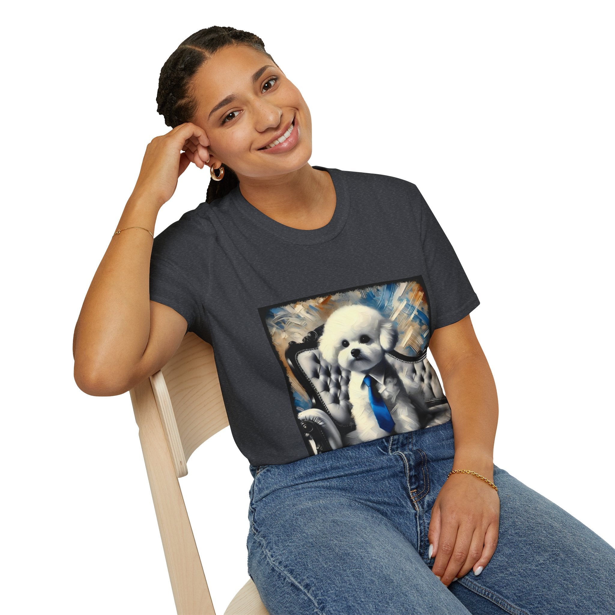Bichon Frise Handsome Gentleman | Unisex Dog T-Shirt
