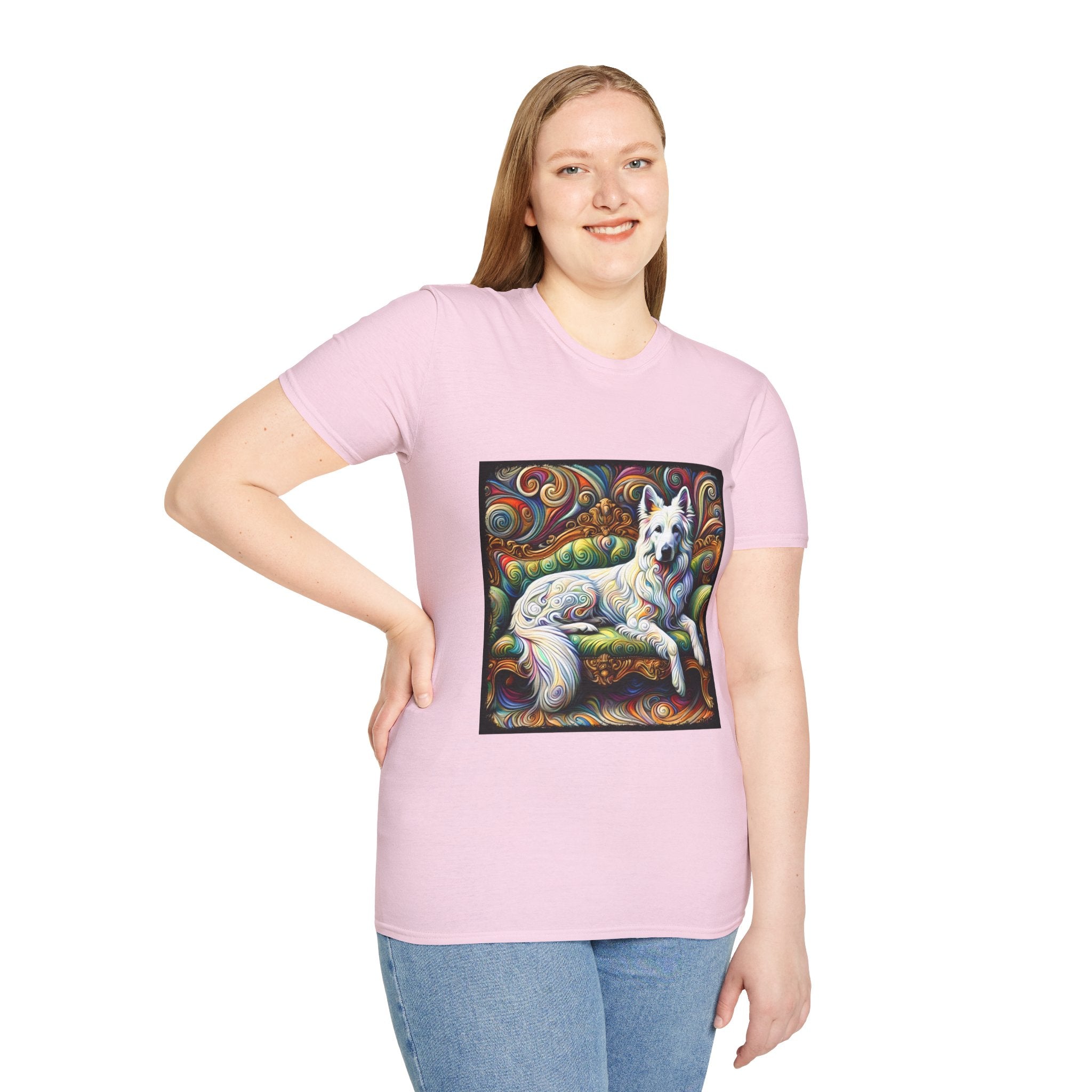 German Shepherd Intense Swirl | Unisex Dog T-Shirt