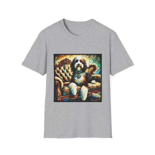 Bernedoodle Bold Classic design dog lover unisex t-shirt in sport grey