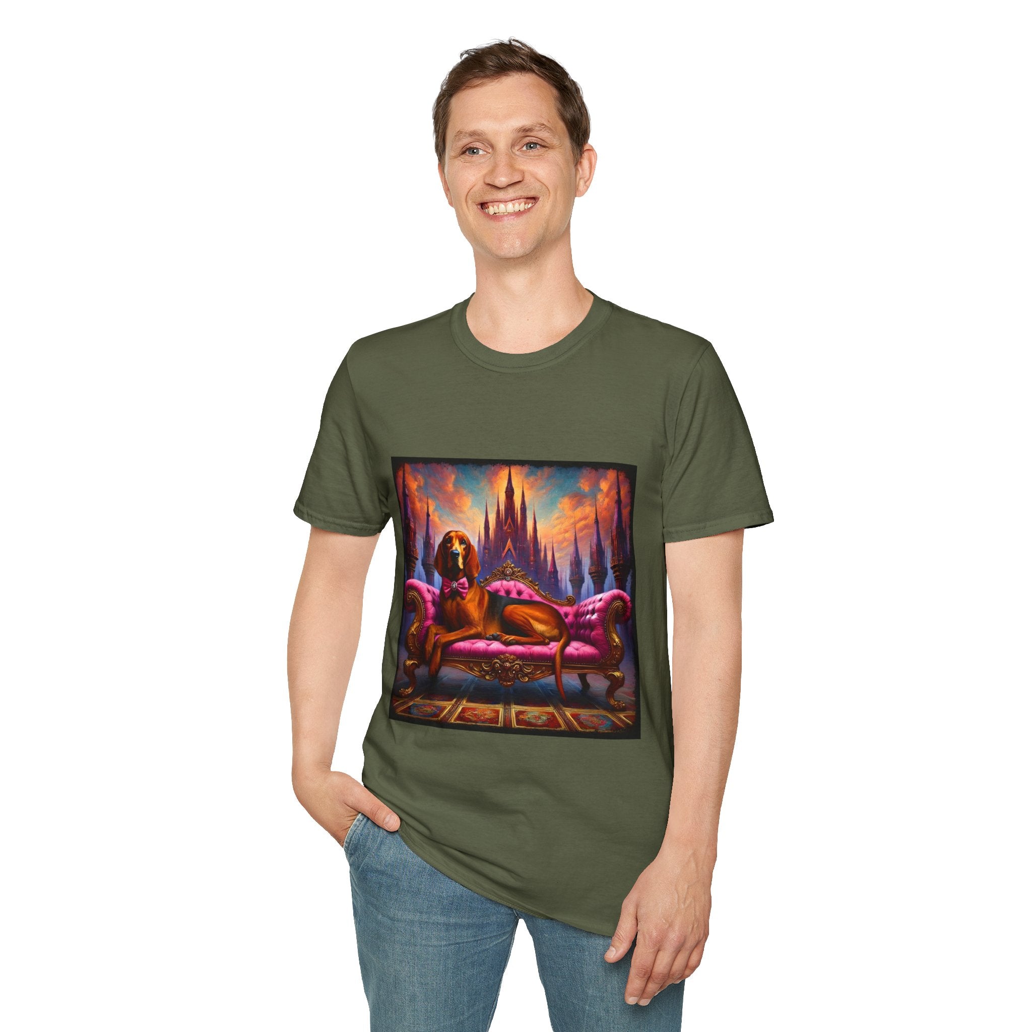 Coonhound Bow Babe | Unisex Dog T-Shirt