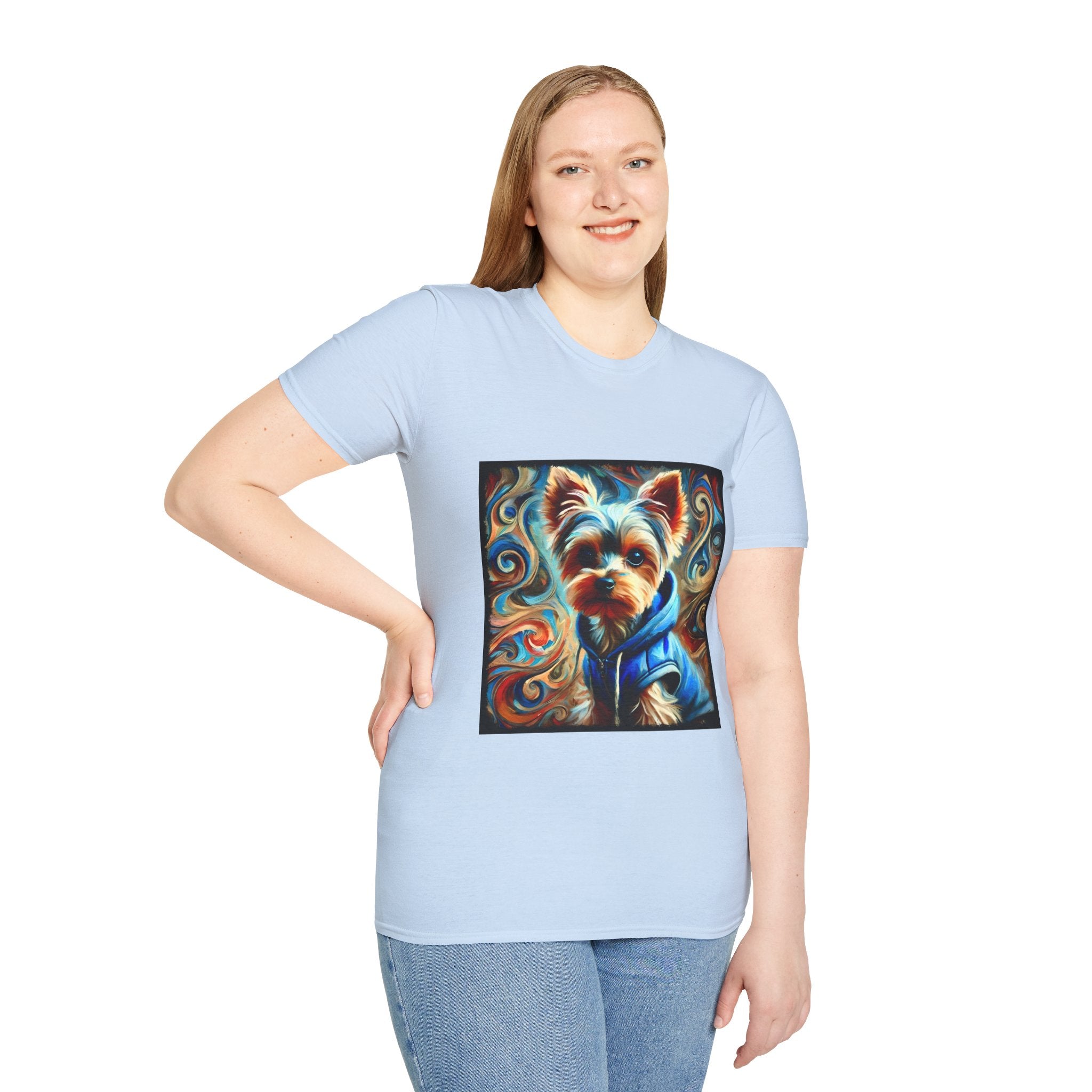 Yorkshire Terrier Metro Swirl | Unisex Dog T-Shirt