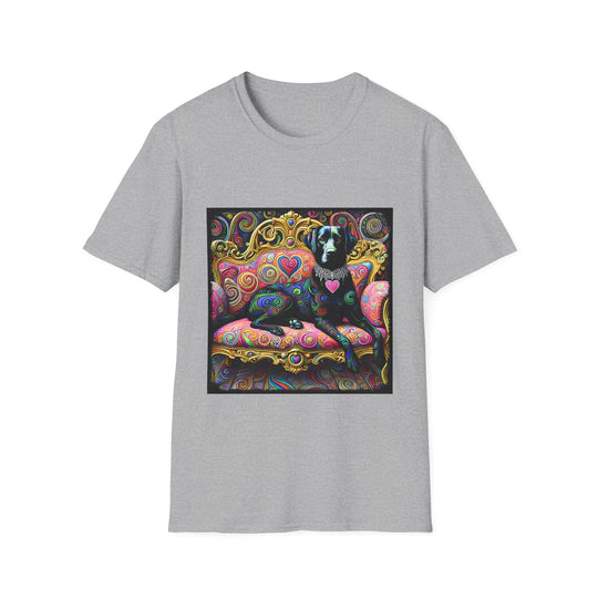 Labrador Retriever Love Swirl design dog lover unisex t-shirt in sport grey