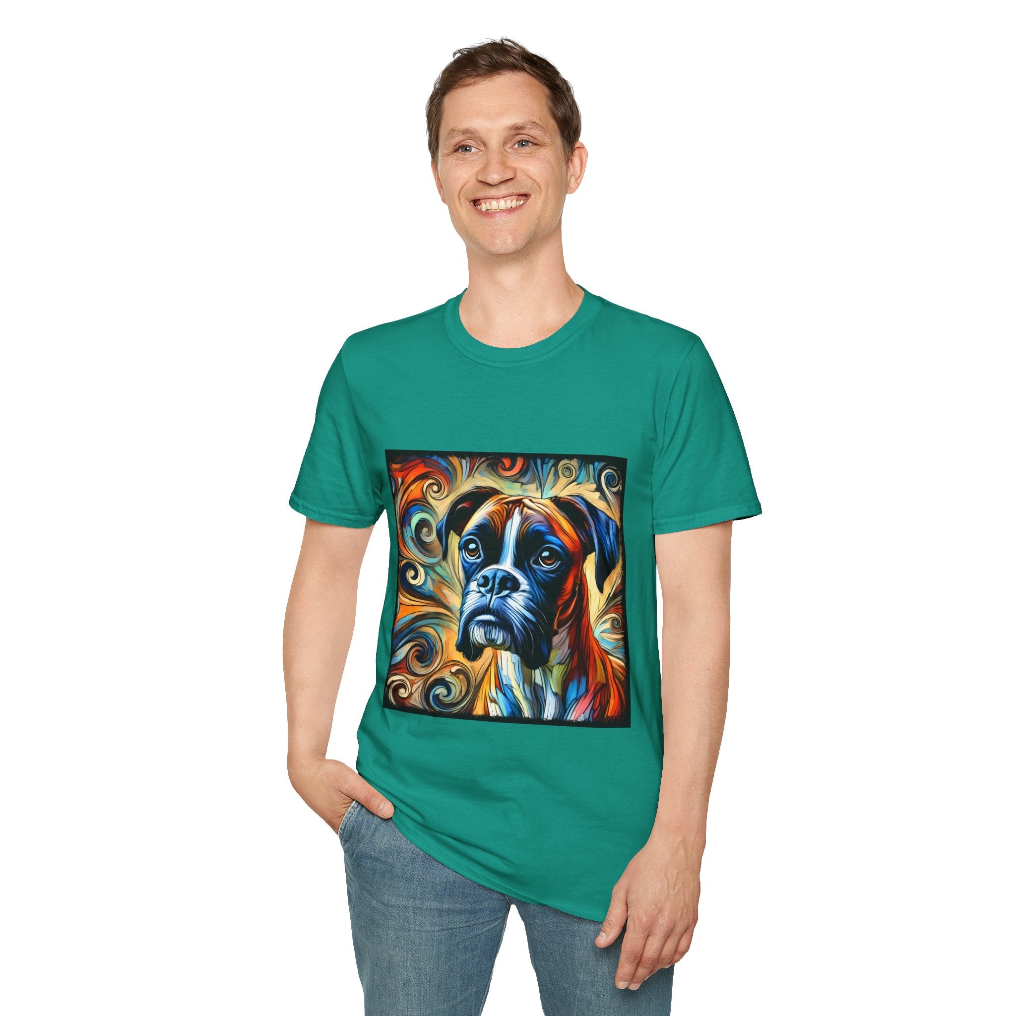 Boxer Warm Swirl | Unisex Dog T-Shirt