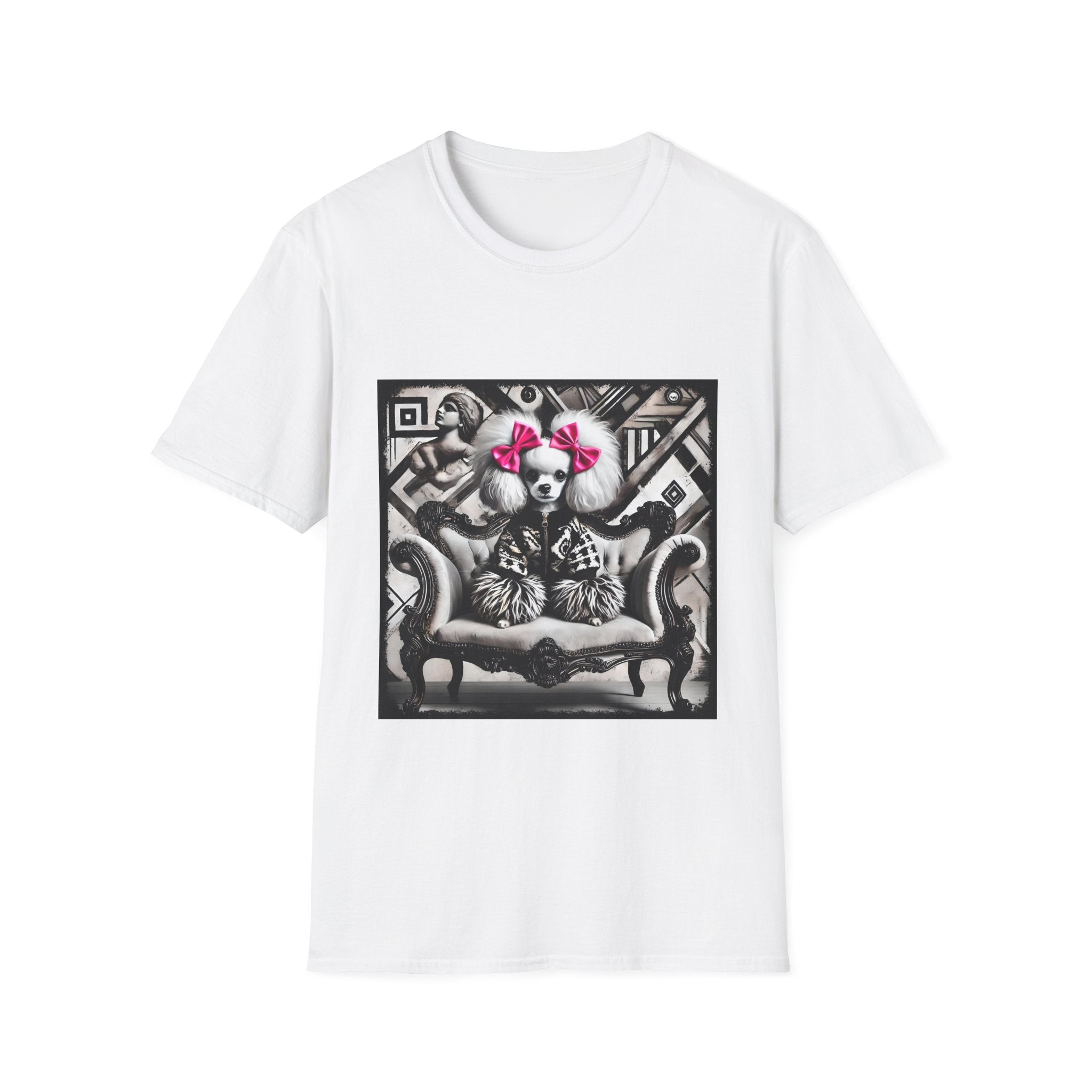 Poodle B&W Statement Maker | Unisex Dog T-Shirt