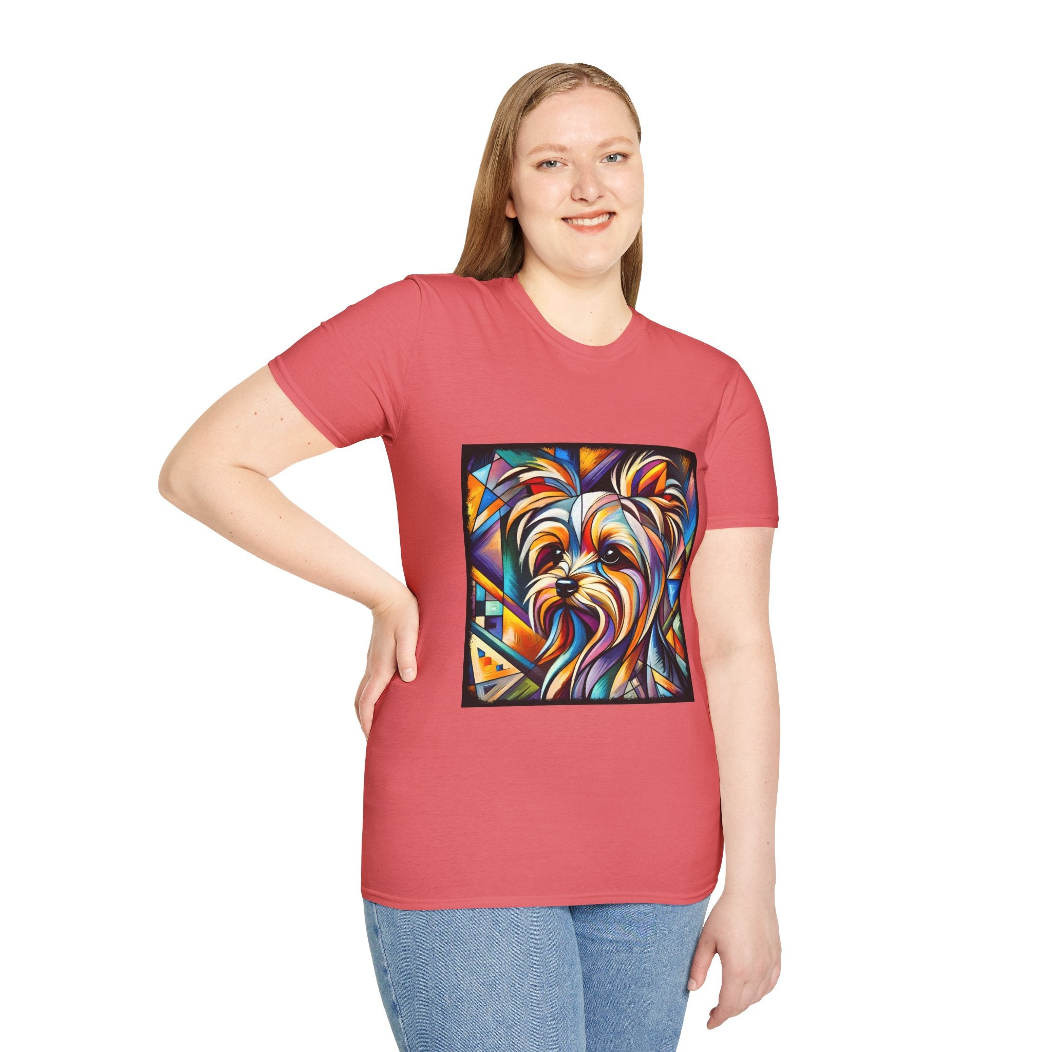 Yorkshire Terrier Bold Geometric | Unisex Dog T-Shirt