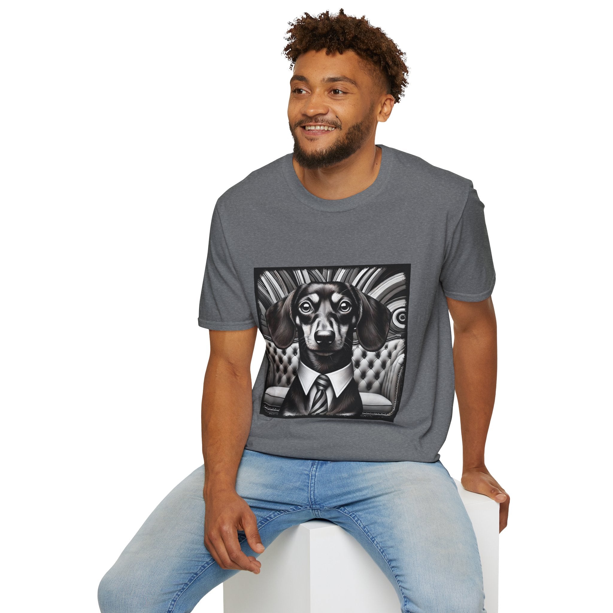 Dachshund B&W Gentleman | Unisex Dog T-Shirt