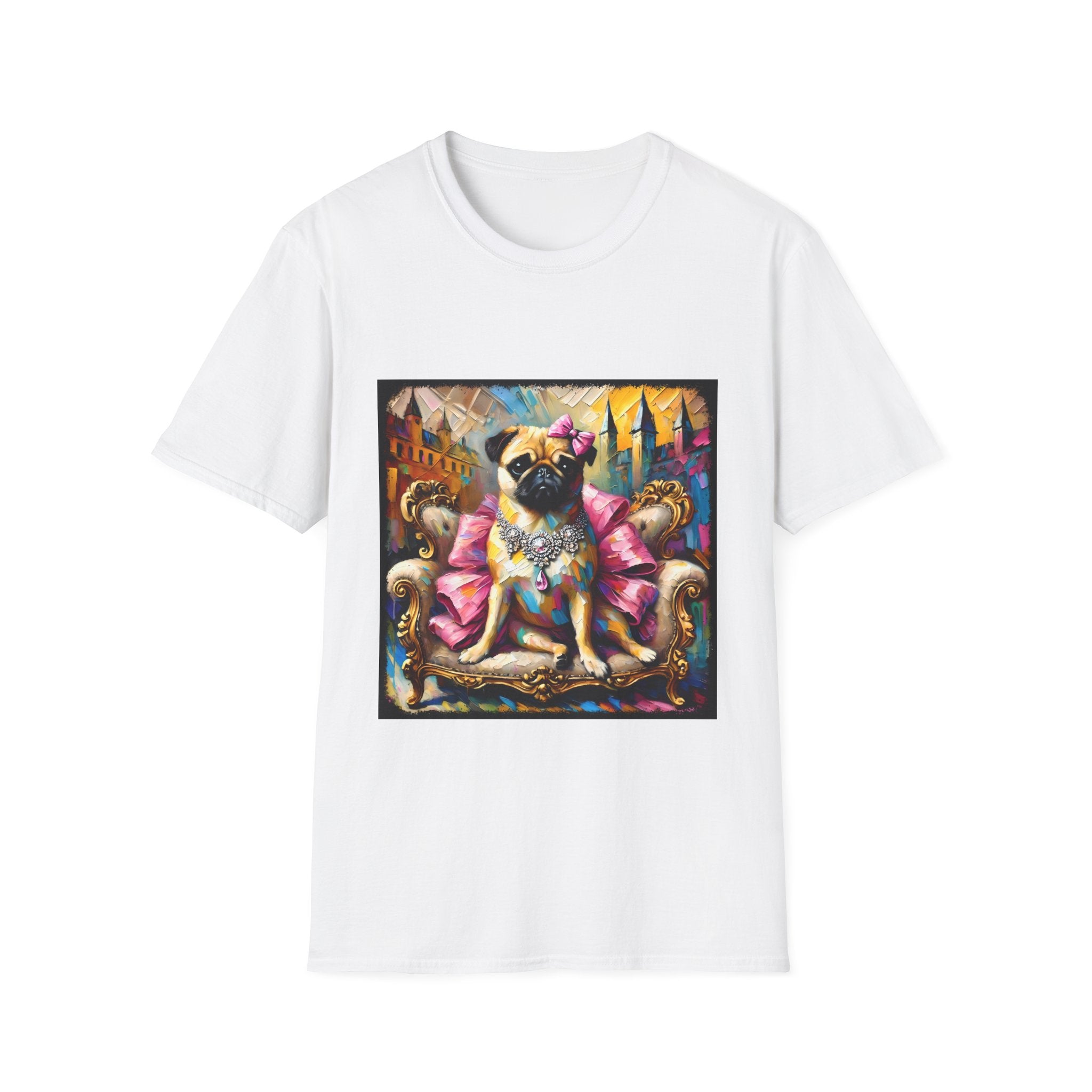 Pug Diamond Princess Classic | Unisex Dog T-Shirt
