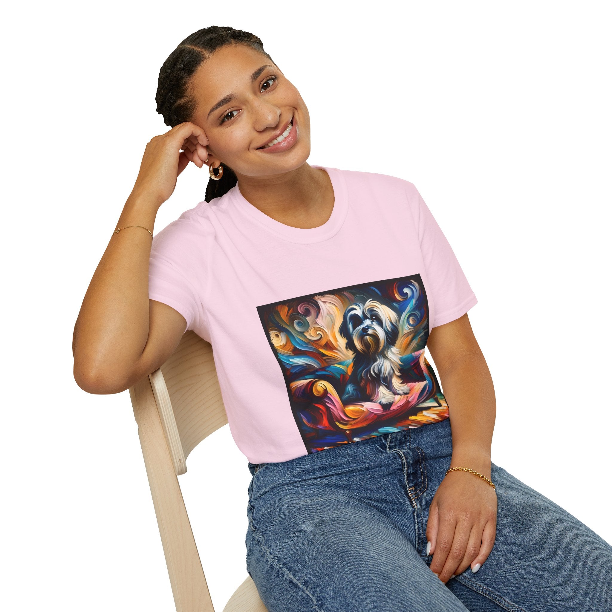 Havanese Blaze Swirl |  Unisex Dog T-Shirt