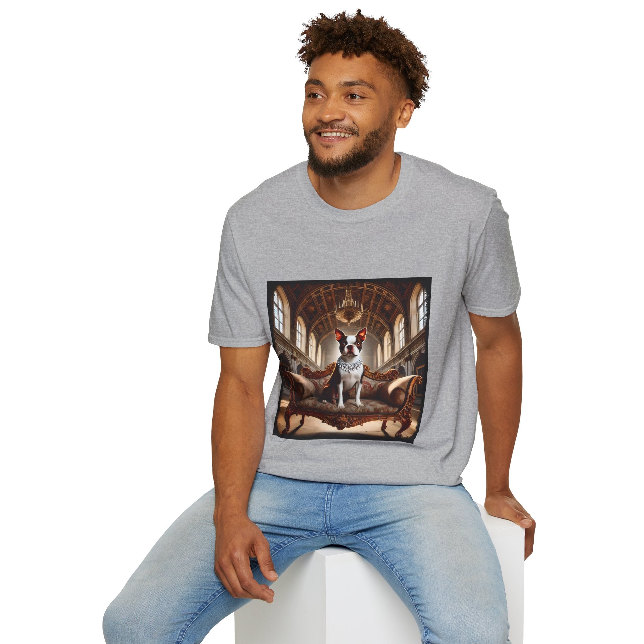 Boston Terrier Poised Princess  | Unisex Dog T-Shirt