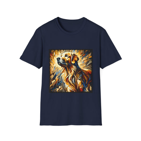 Golden Retriever Golden Classic design dog lover unisex t-shirt in navy