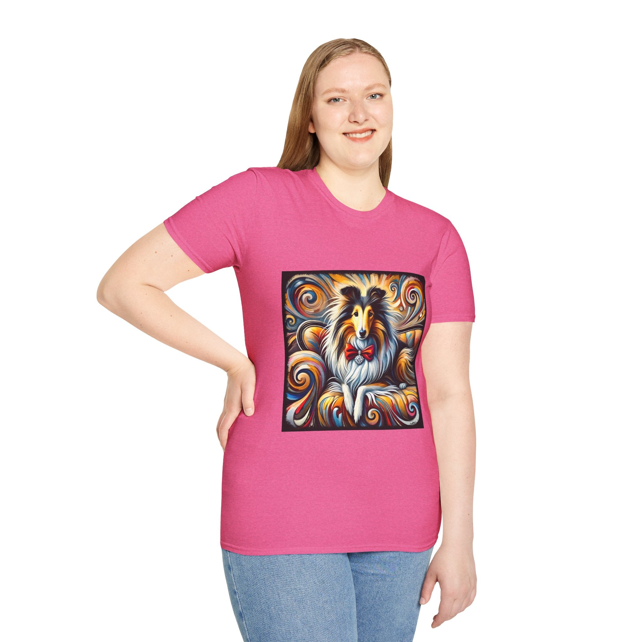 Collie Bold Swirl | Unisex Dog T-Shirt
