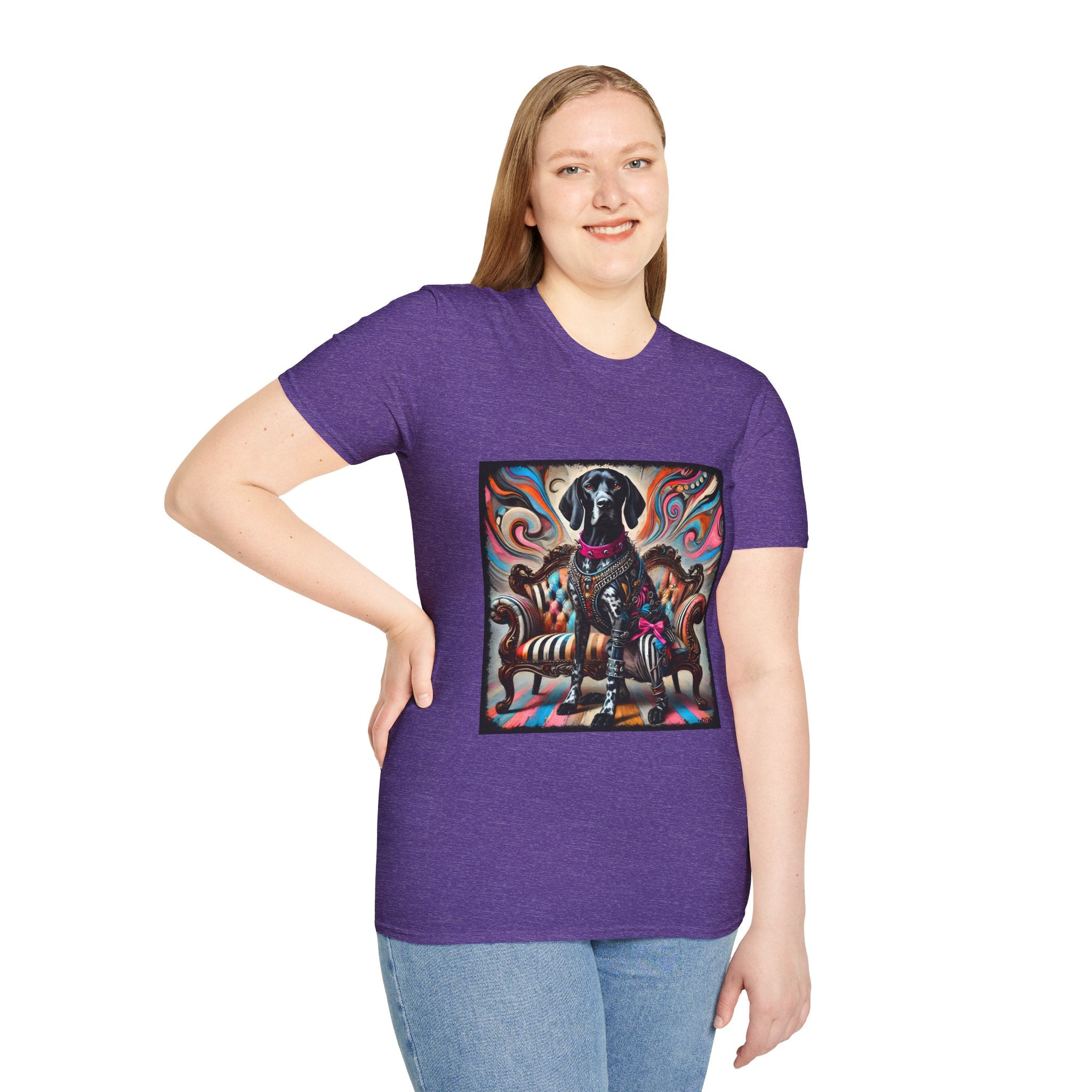 German Shorthaired Pointer Rebel Rocker | Unisex Dog T-Shirt