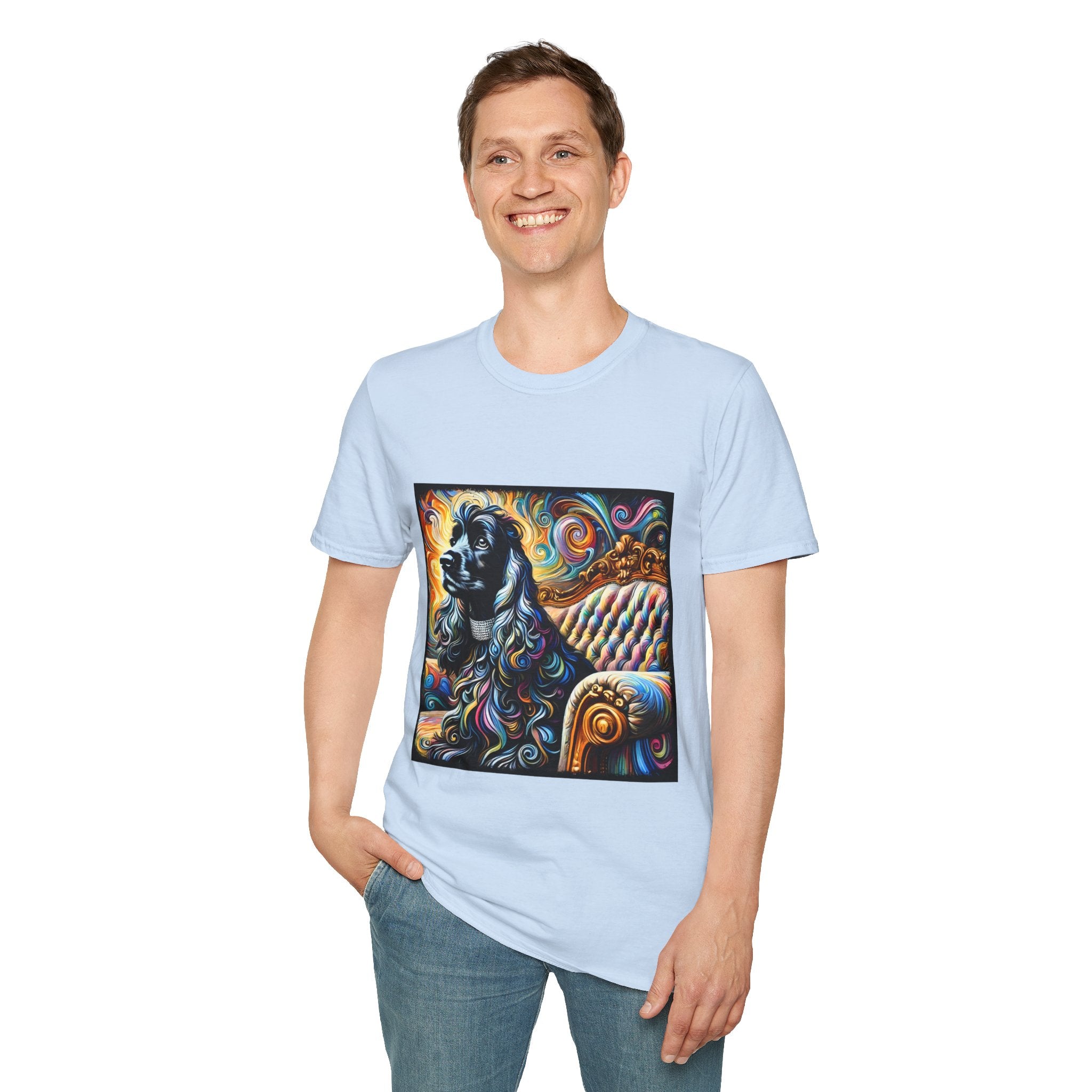Cocker Spaniel Bold Swirl | Unisex Dog T-Shirt