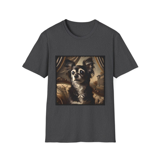 Chihuahua Poised Portrait design dog lover unisex t-shirt in dark heather