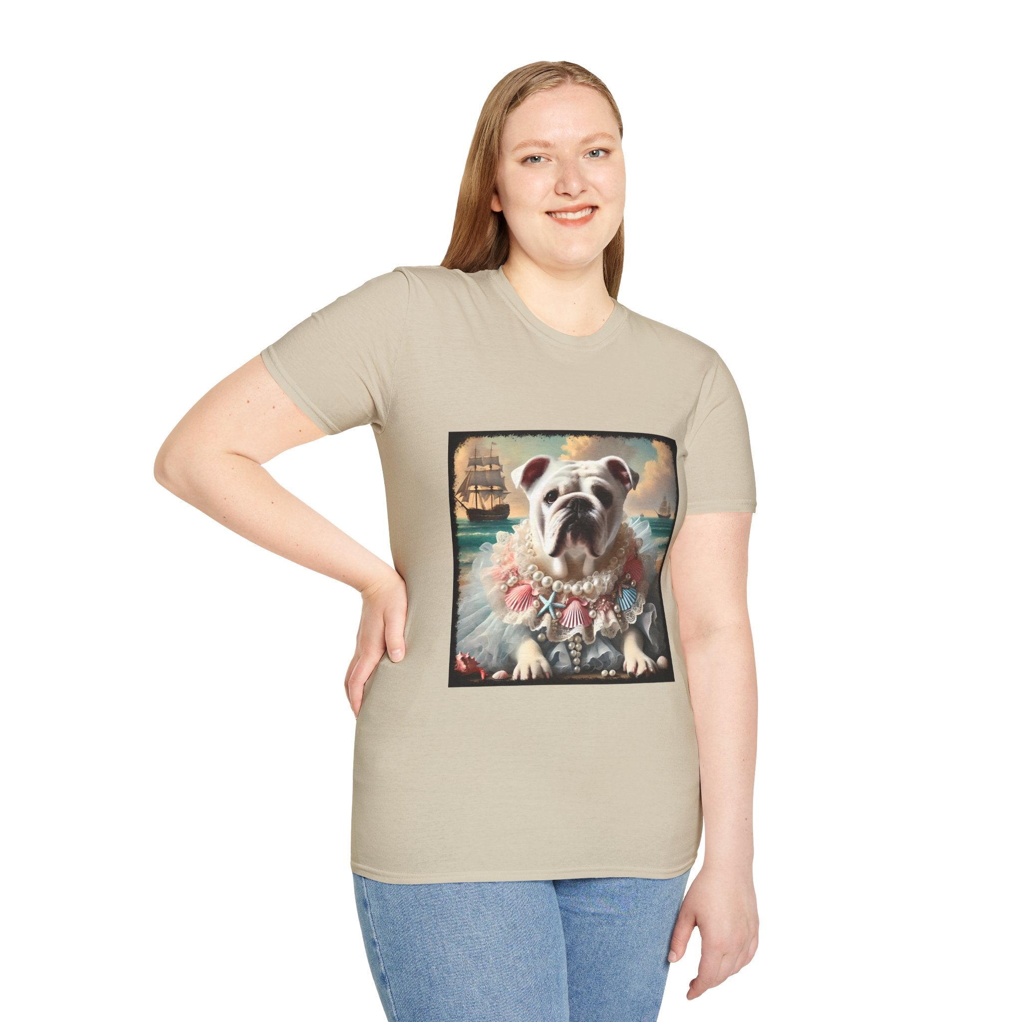 Bulldog Beach Babe | Unisex Dog T-Shirt