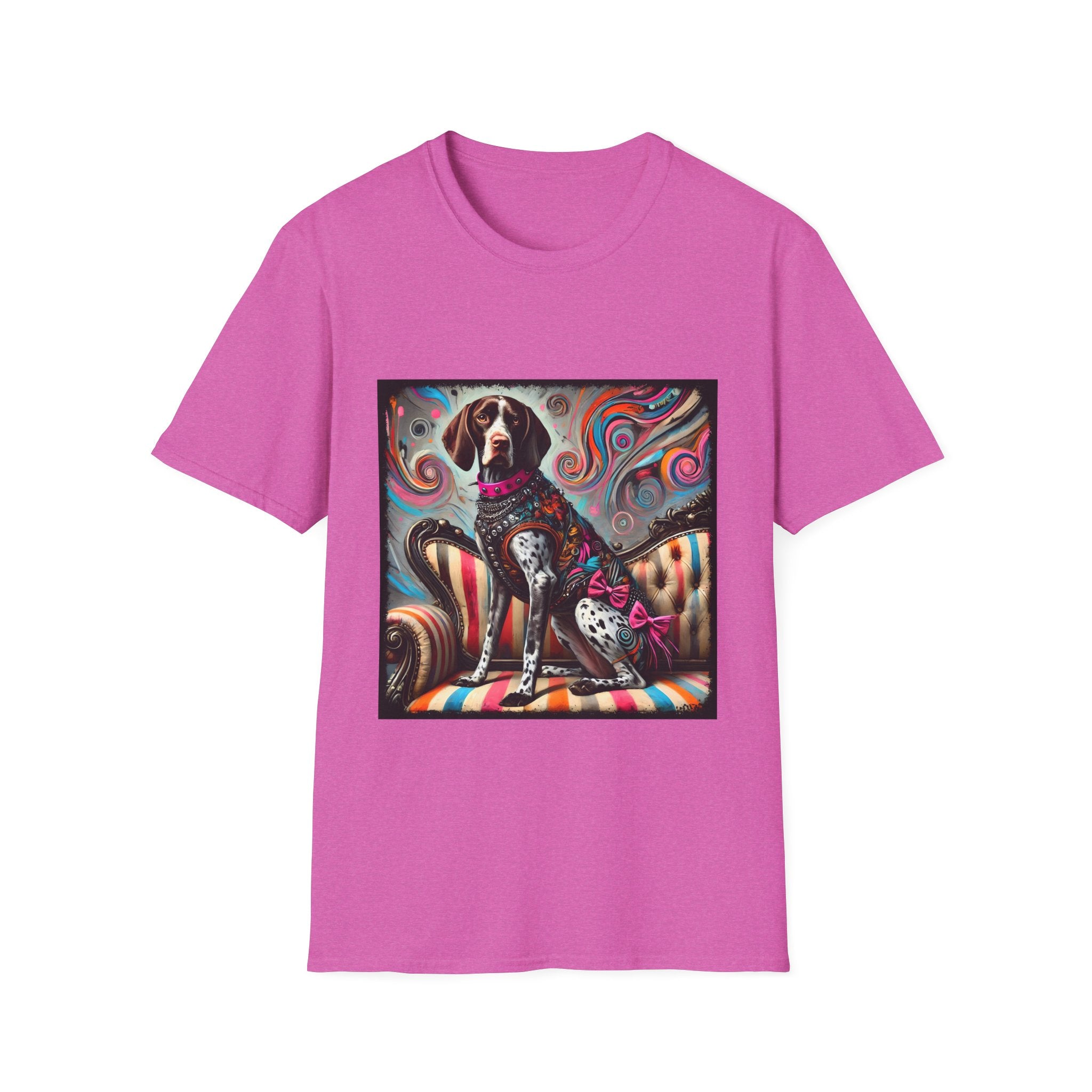 German Shorthaired Pointer Pink Rocker | Unisex Dog T-Shirt