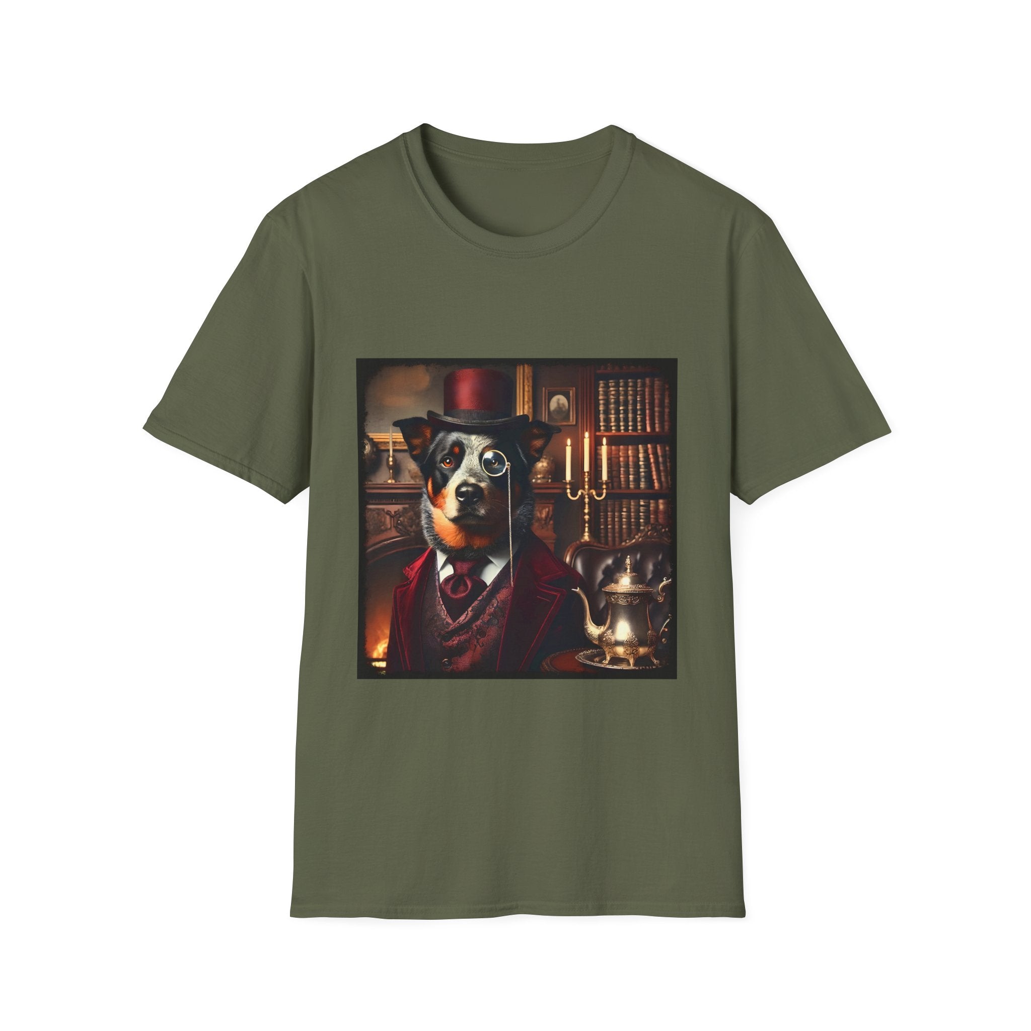 Australian Cattle Dog Mister Monacle | Unisex Dog T-Shirt
