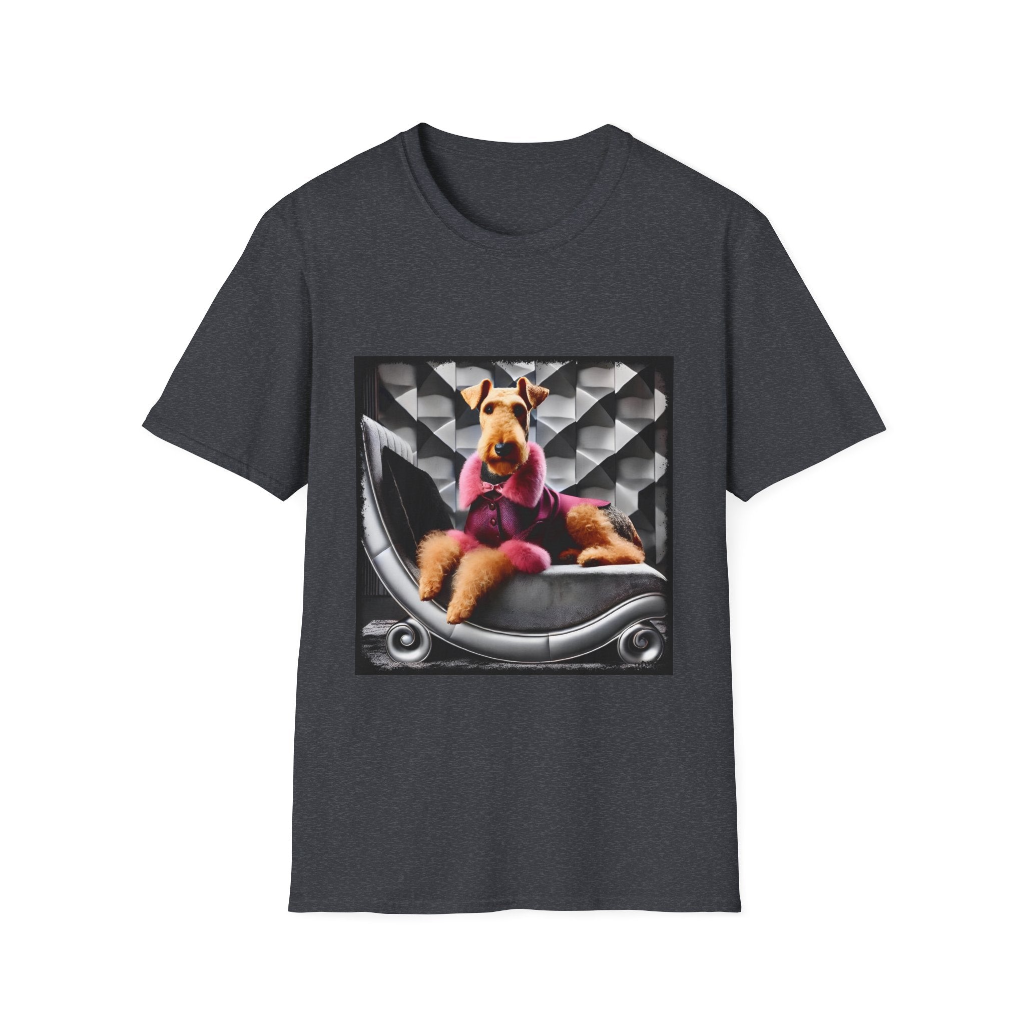 Airedale Terrier Shirt | Pink Star Dog Lover Tee