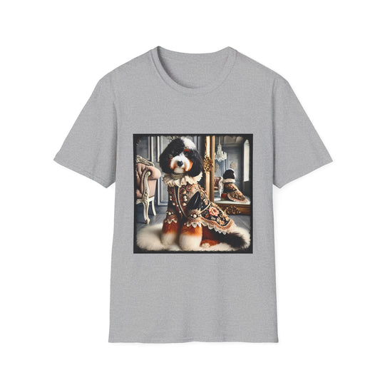 Aussiedoodle Posh Pup design dog lover unisex t-shirt in sport grey