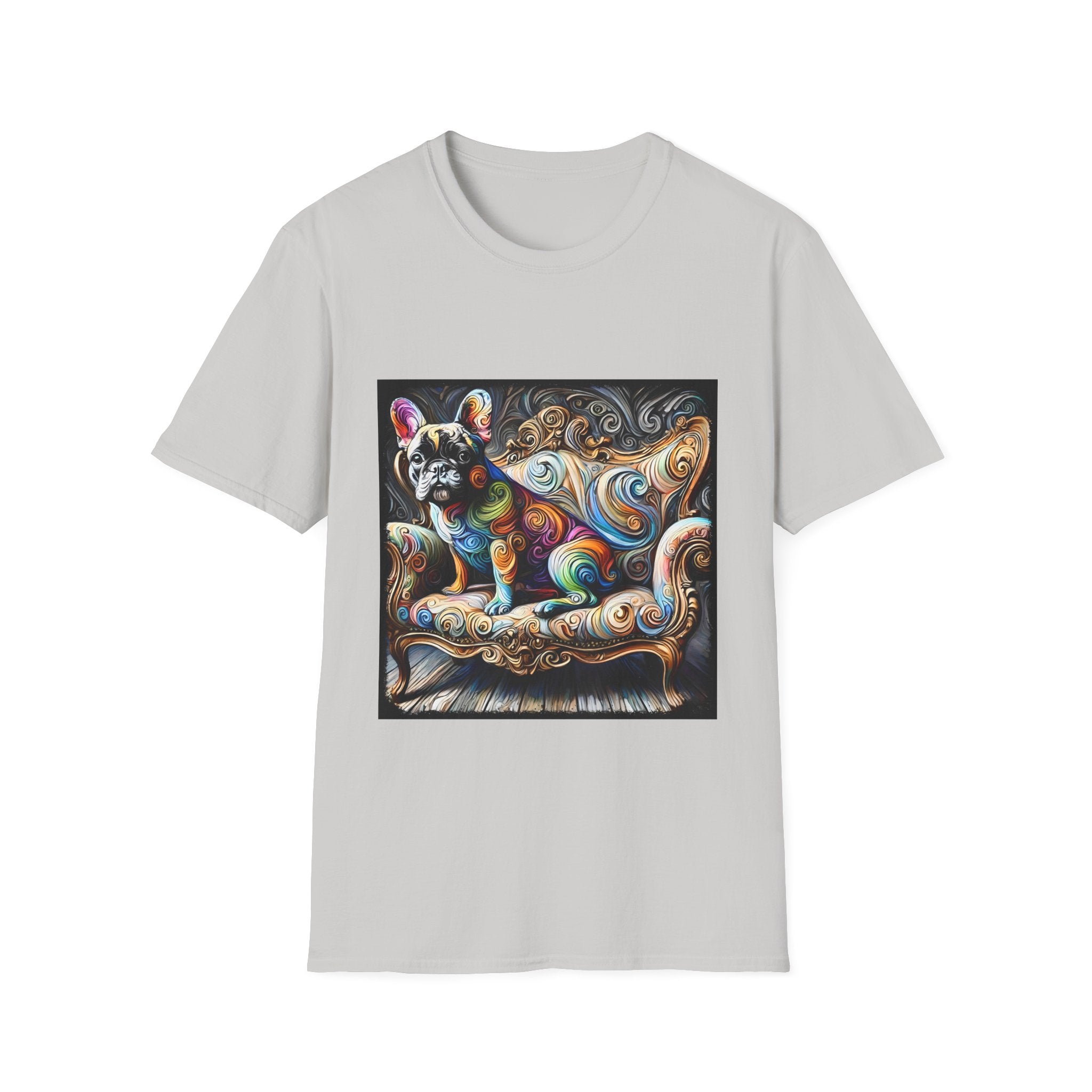 French Bulldog Shirt | Multicolor Swirl Dog Lover Tee
