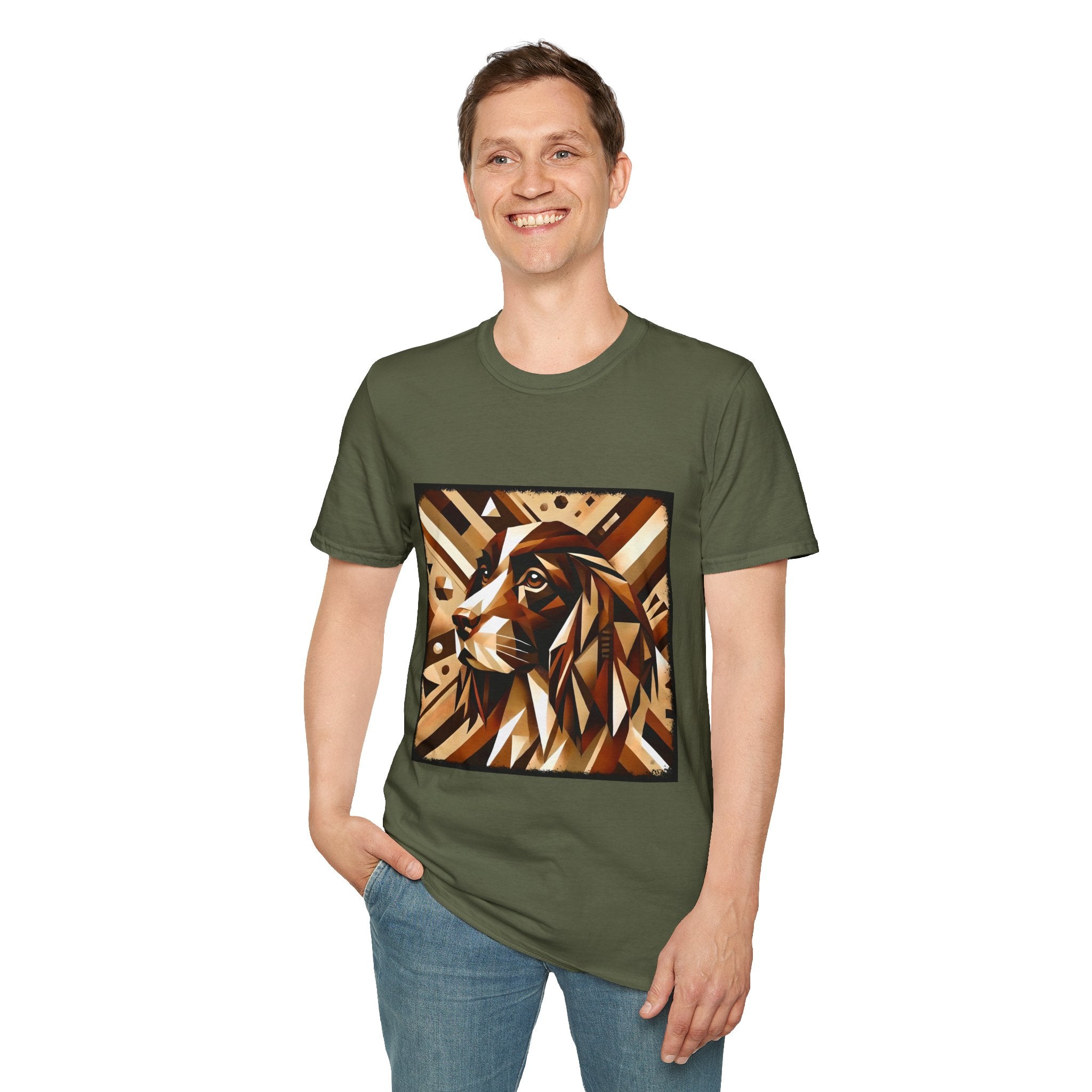 English Springer Spaniel Warm Geometric | Unisex Dog T-Shirt