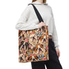 Bulldog Tote Bag | Rococo Royalty Dog Lover Gift