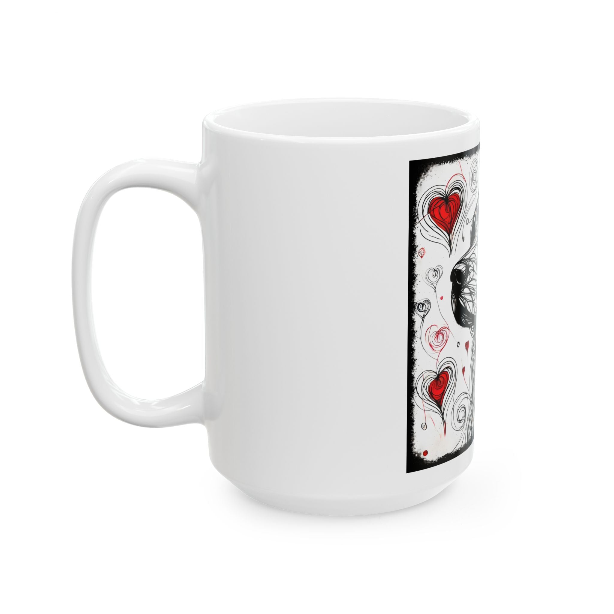 Golden Retriever Mug | Bold Heart Sketch Dog Lover Gift