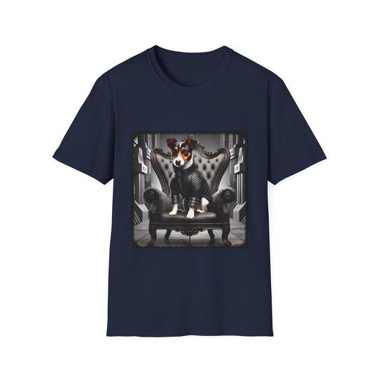 Jack Russell Terrier Dark Prince design dog lover unisex t-shirt in navy