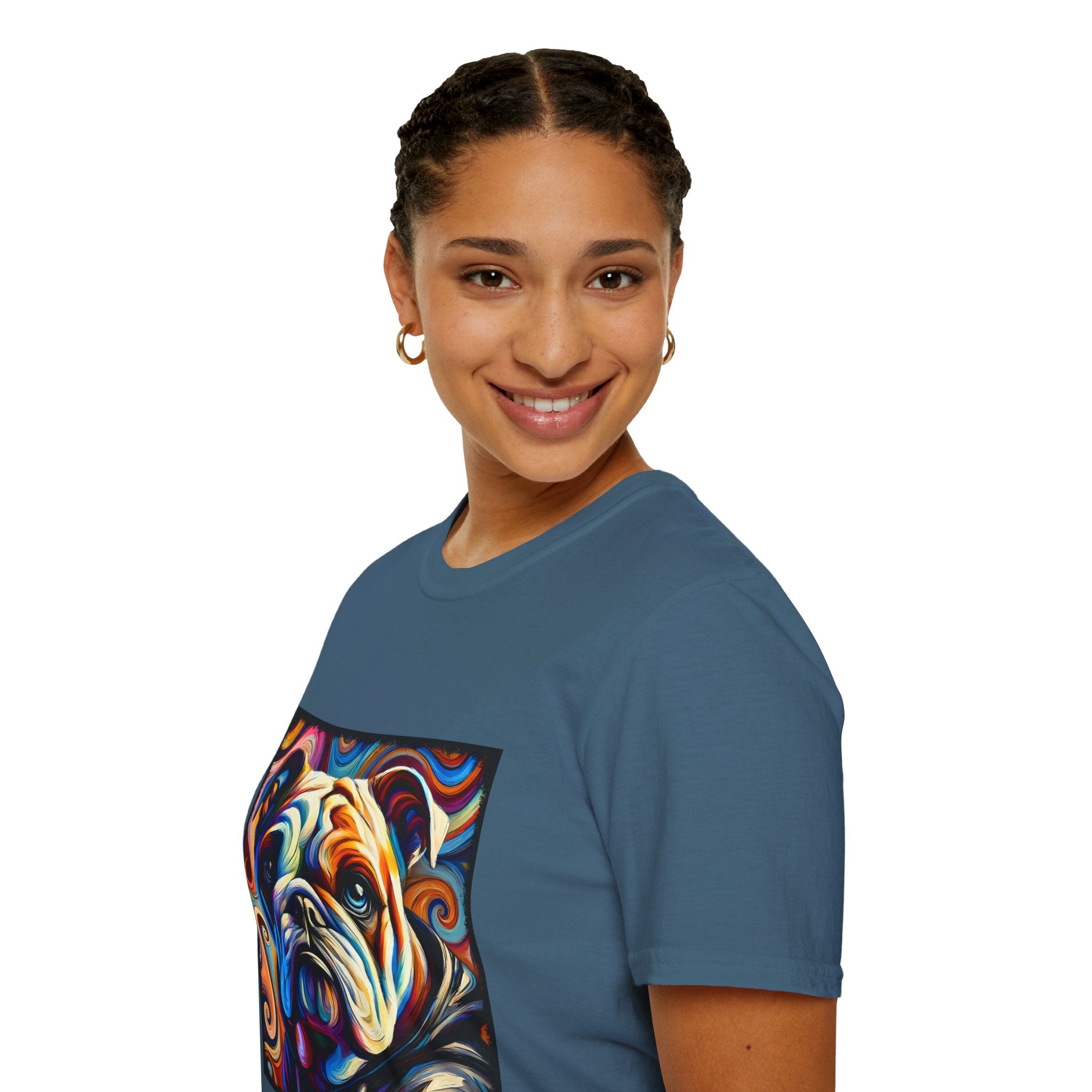 Bulldog Relaxed Swirl | Unisex Dog T-Shirt