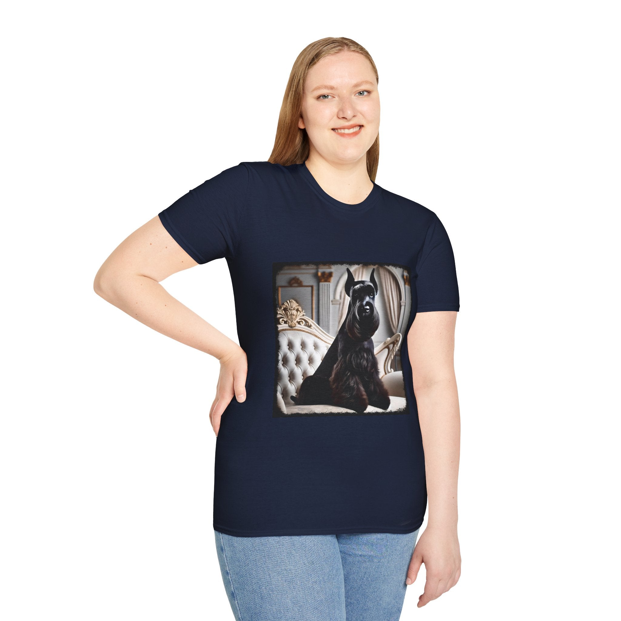 Schnauzer Posh Pose | Unisex Dog T-Shirt