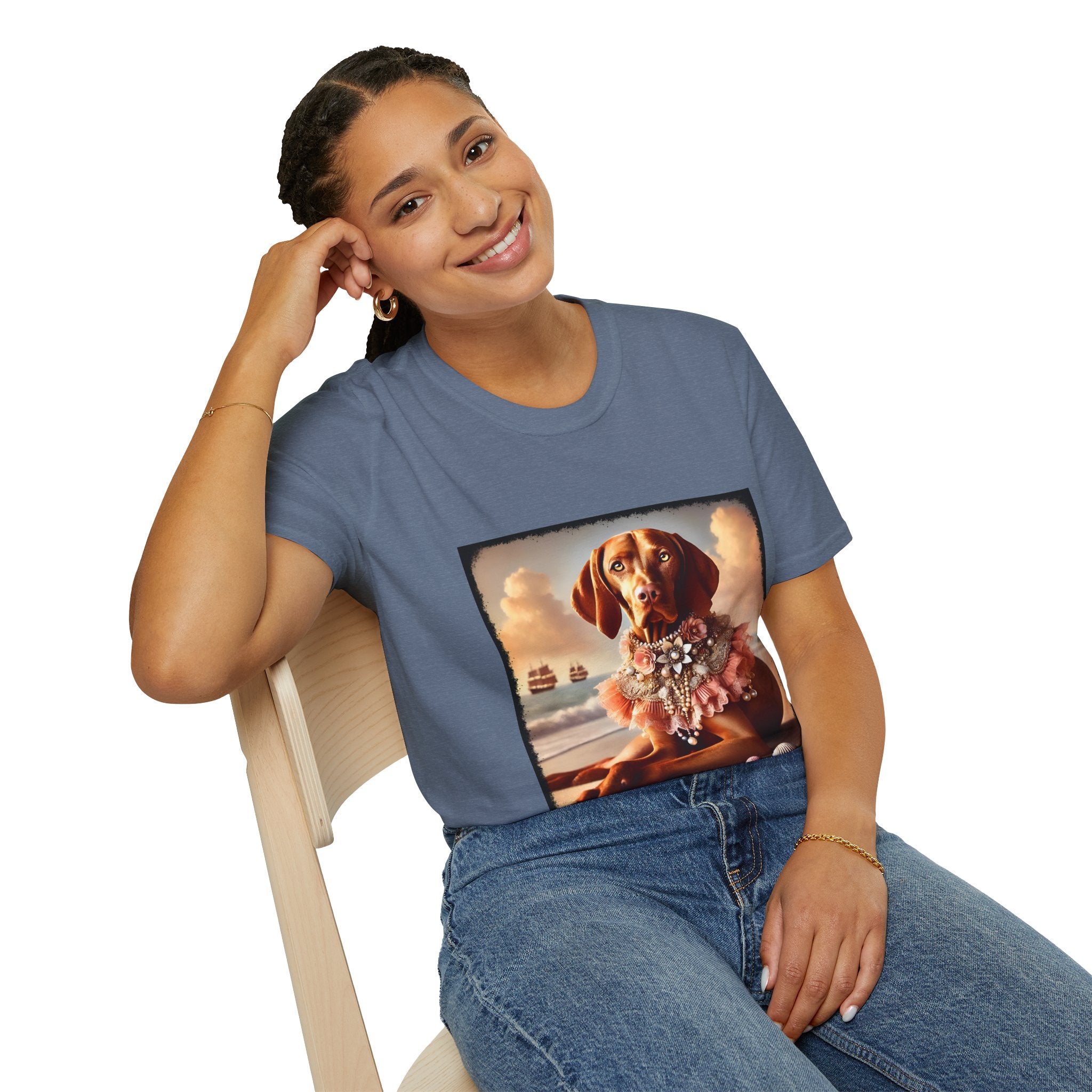 Vizsla Beach Beauty | Unisex Dog T-Shirt