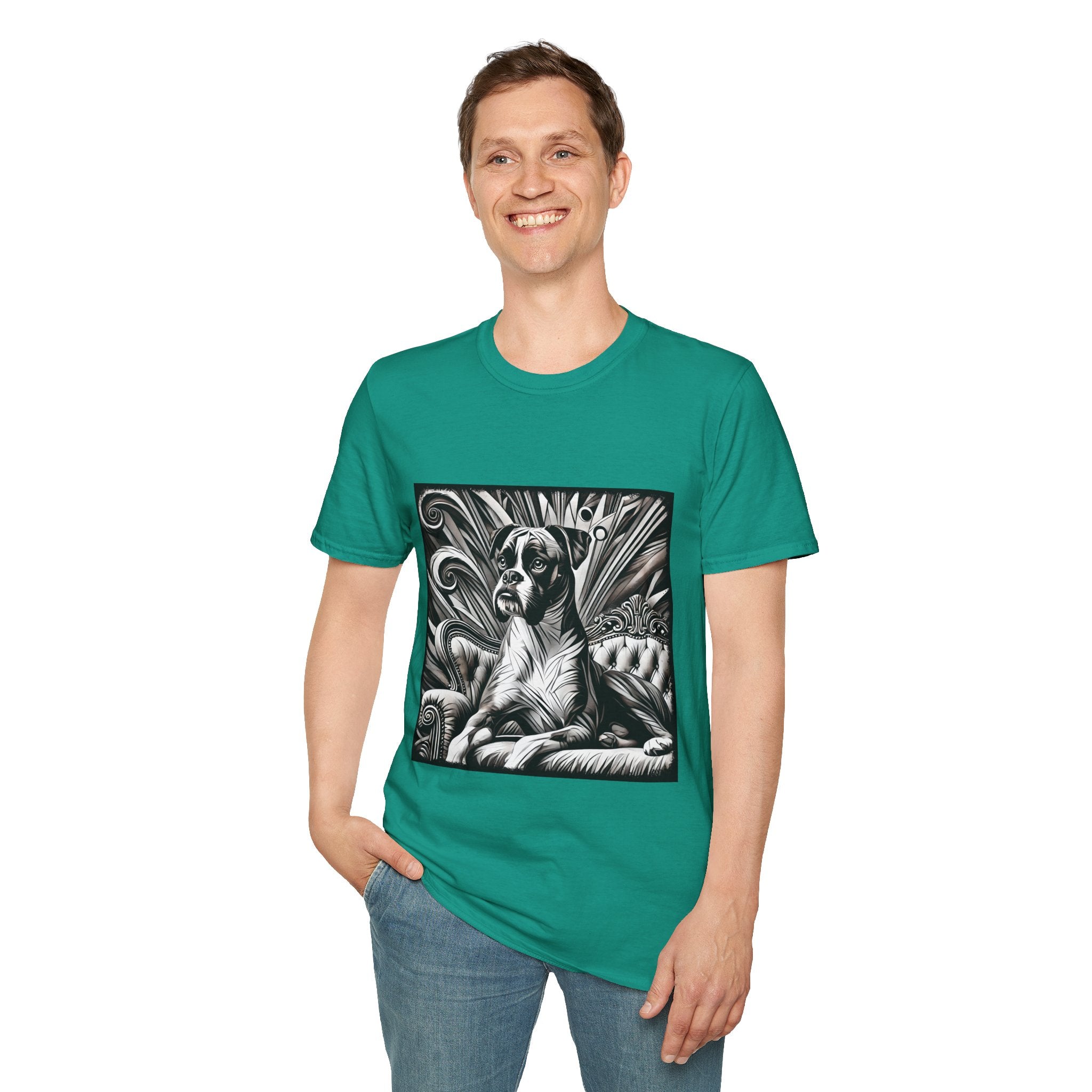 Boxer B&W Bold | Unisex Dog T-Shirt