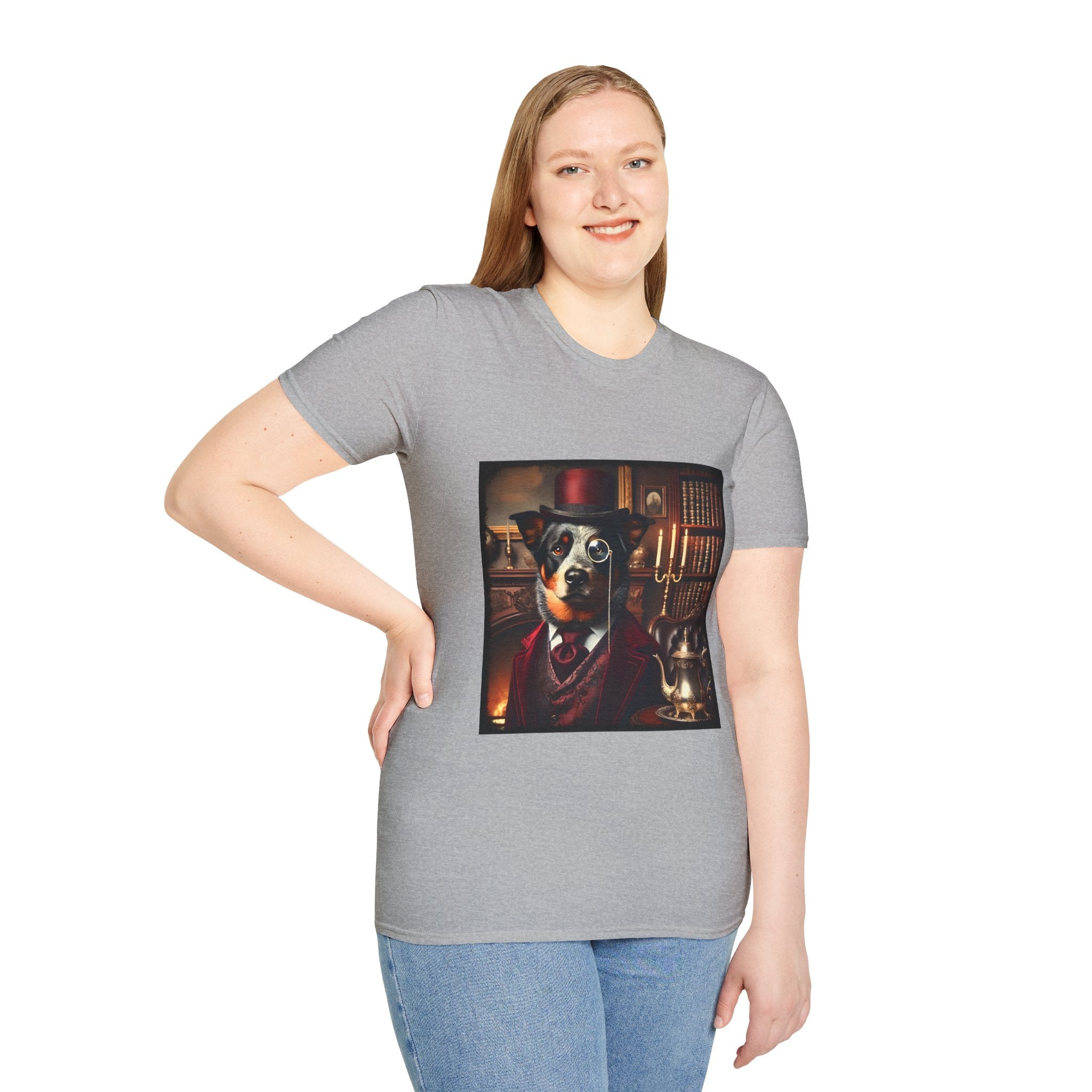 Australian Cattle Dog Mister Monacle | Unisex Dog T-Shirt