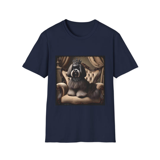 Shih Tzu Diamond Diva design dog lover unisex t-shirt in navy