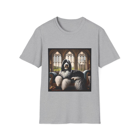 Sheepadoodle Royalty design dog lover unisex t-shirt in sport grey
