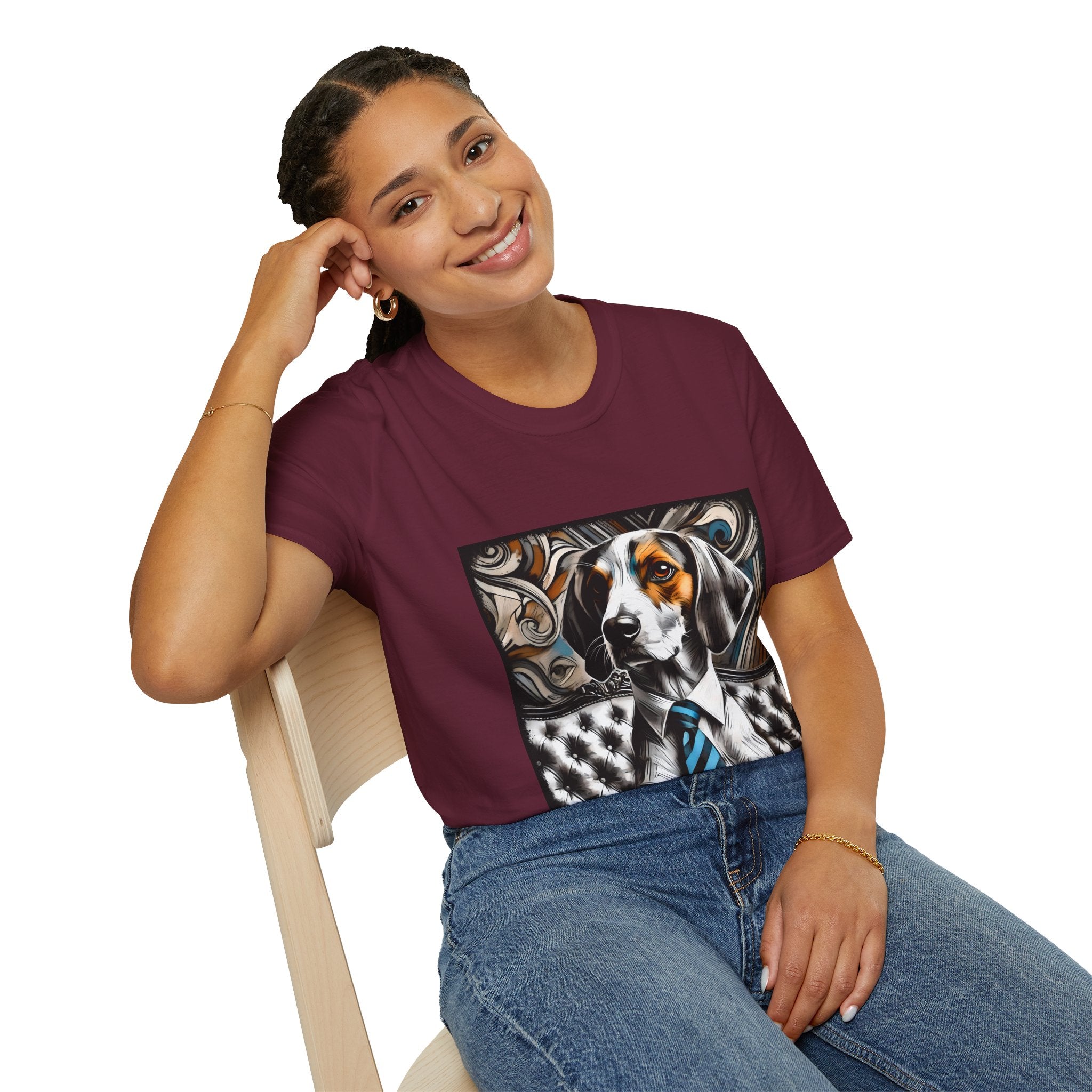 Treeing Walker Coonhound Bold Gentleman | Unisex Dog T-Shirt