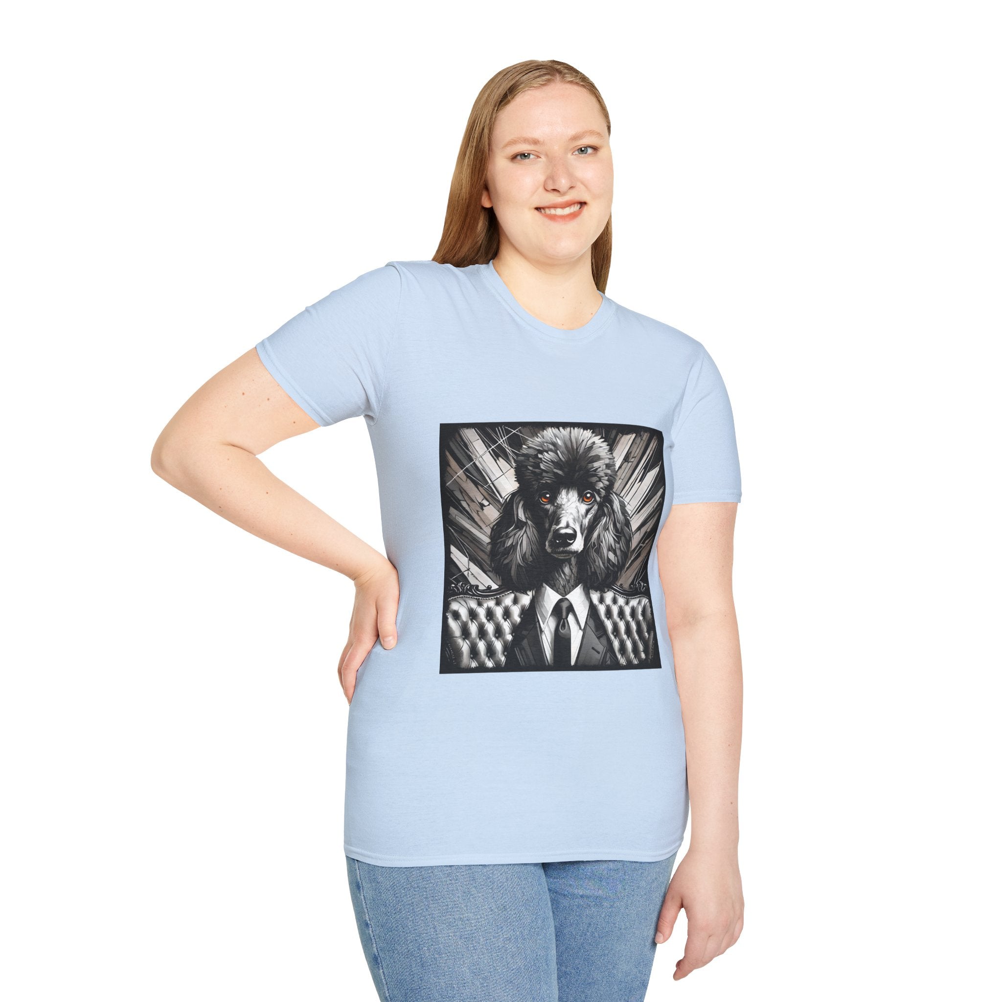 Poodle B&W Bold Eyes II | Unisex Dog T-Shirt