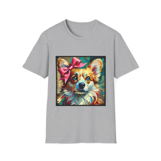 Pembroke Welsh Corgi Teal Classic design dog lover unisex t-shirt in sport grey