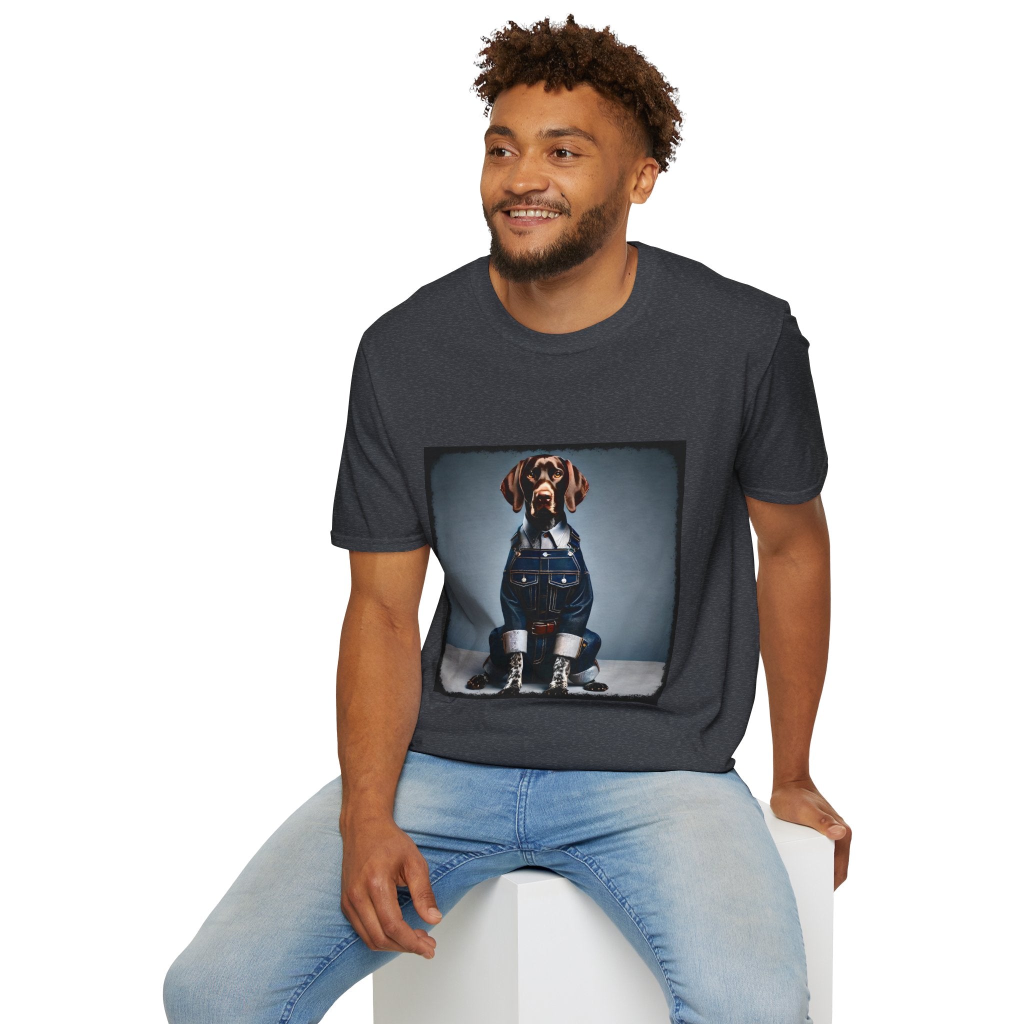German Shorthaired Pointer Denim Dude | Unisex Dog T-Shirt