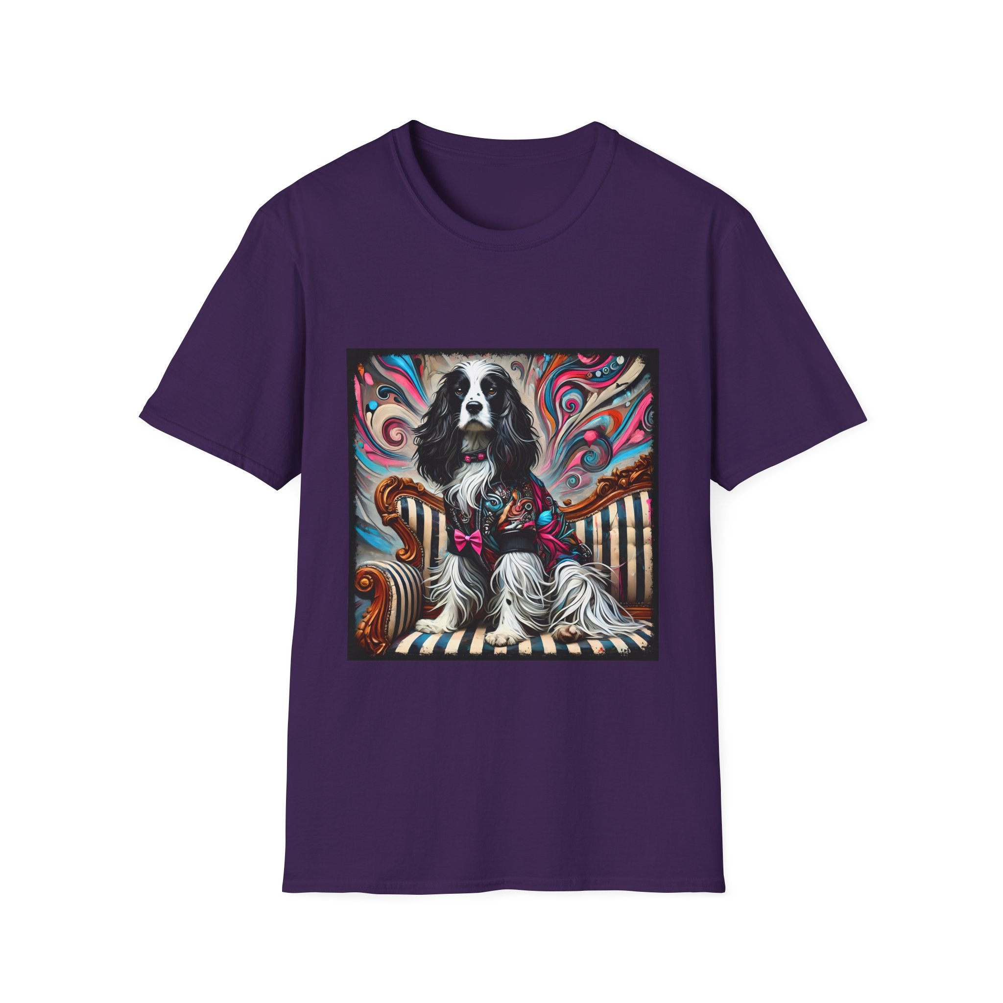 English Springer Spaniel Pink Rocker | Unisex Dog T-Shirt